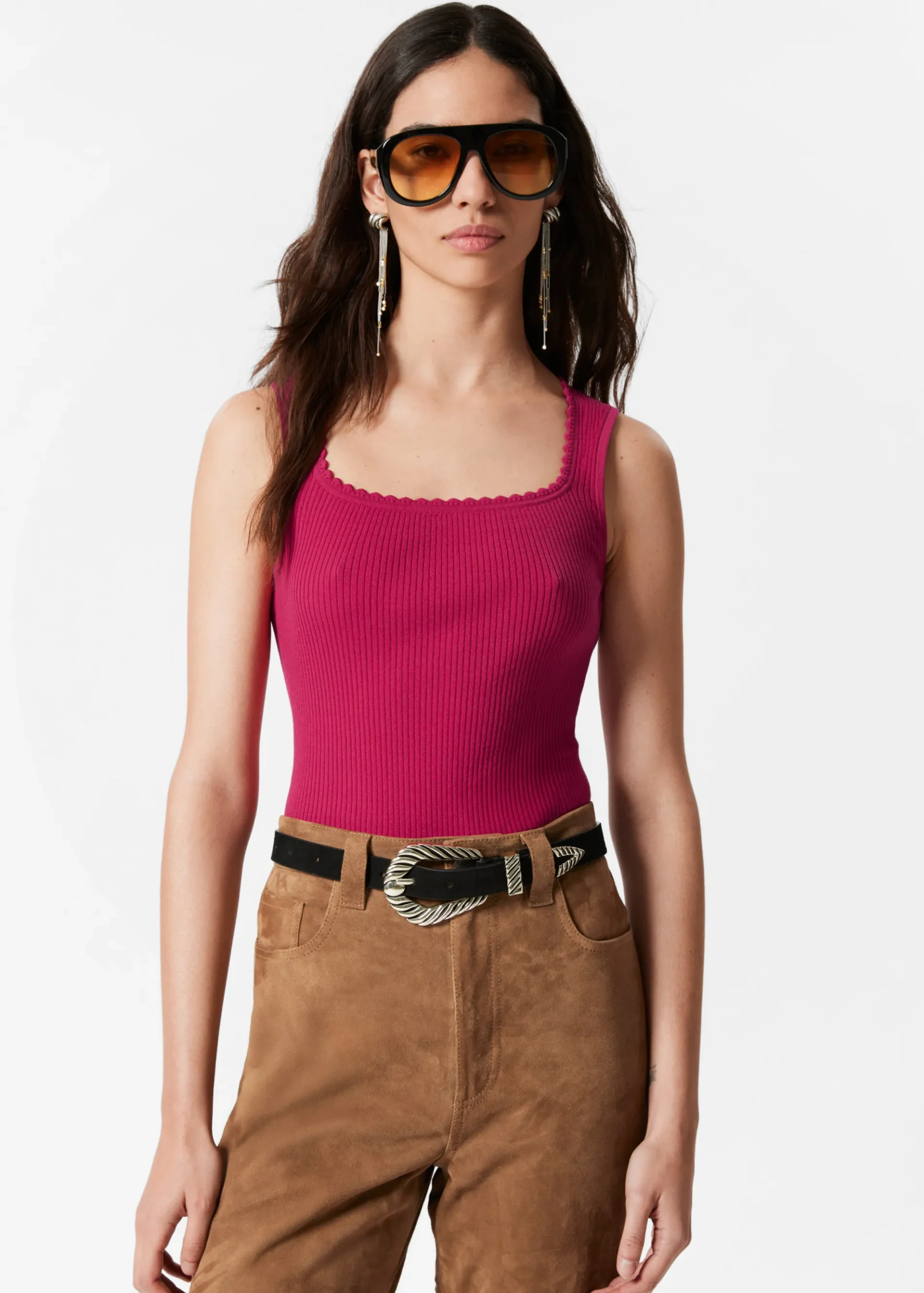 & Other Stories Rippstrick-Tanktop
