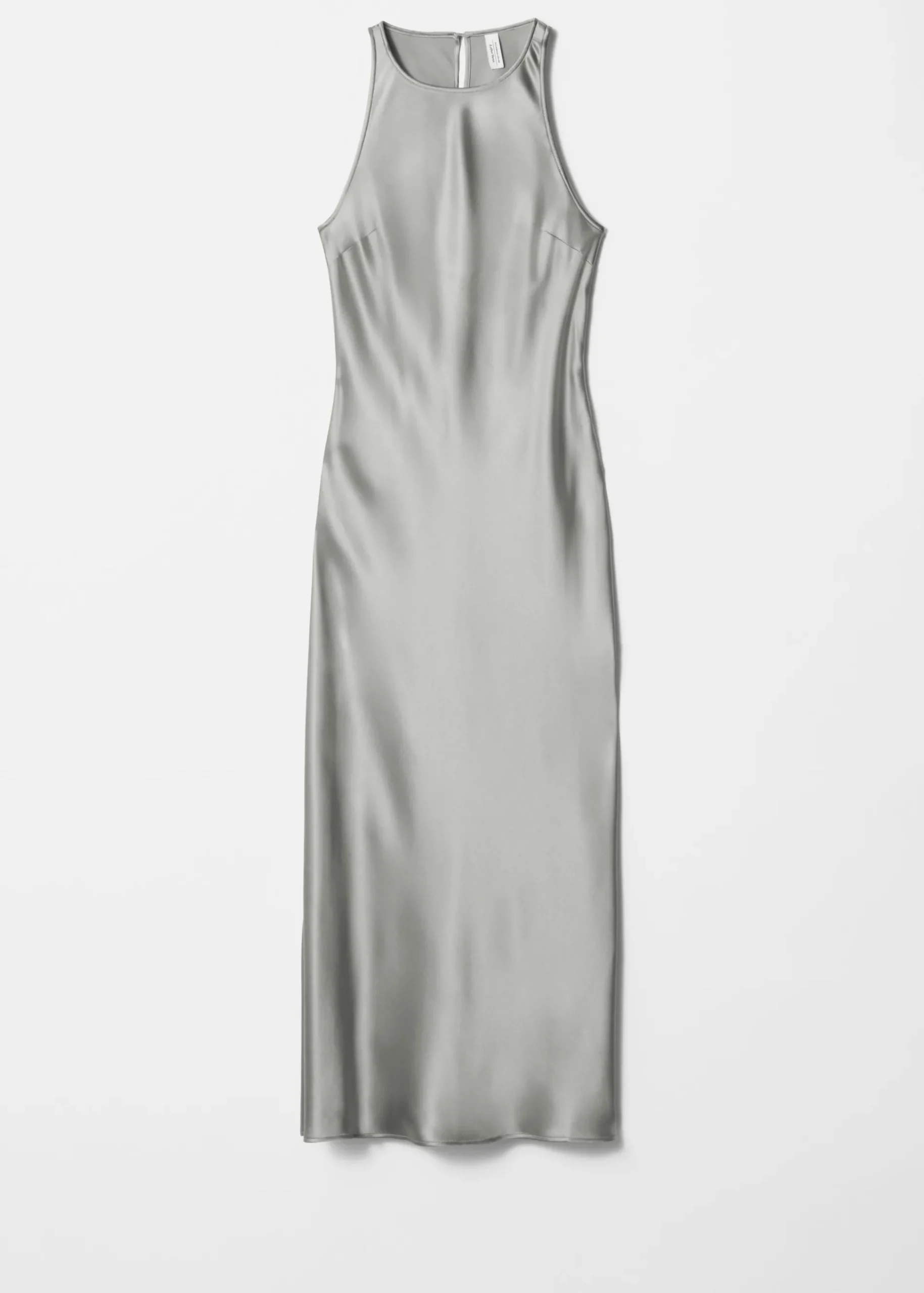 & Other Stories Ärmelloses Midikleid aus Satin