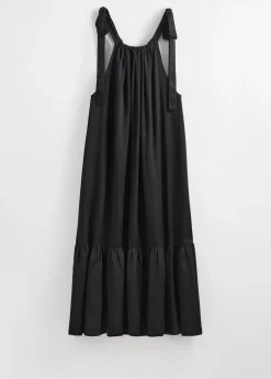 & Other Stories Ärmelloses Midikleid mit Raffungen