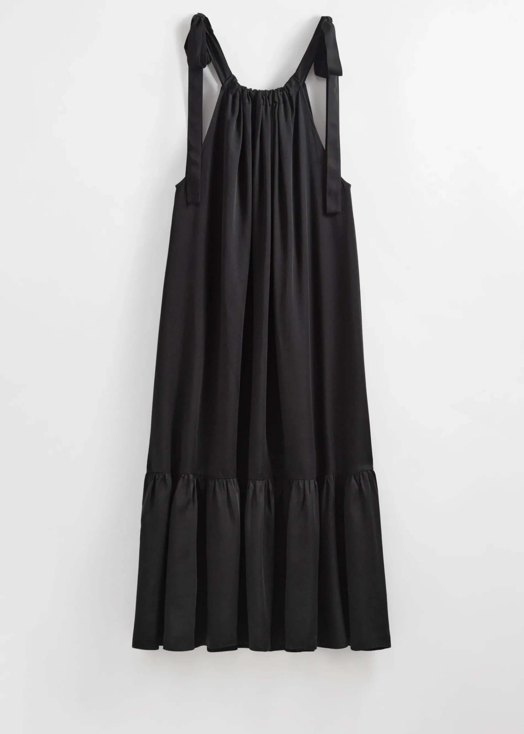 & Other Stories Ärmelloses Midikleid mit Raffungen