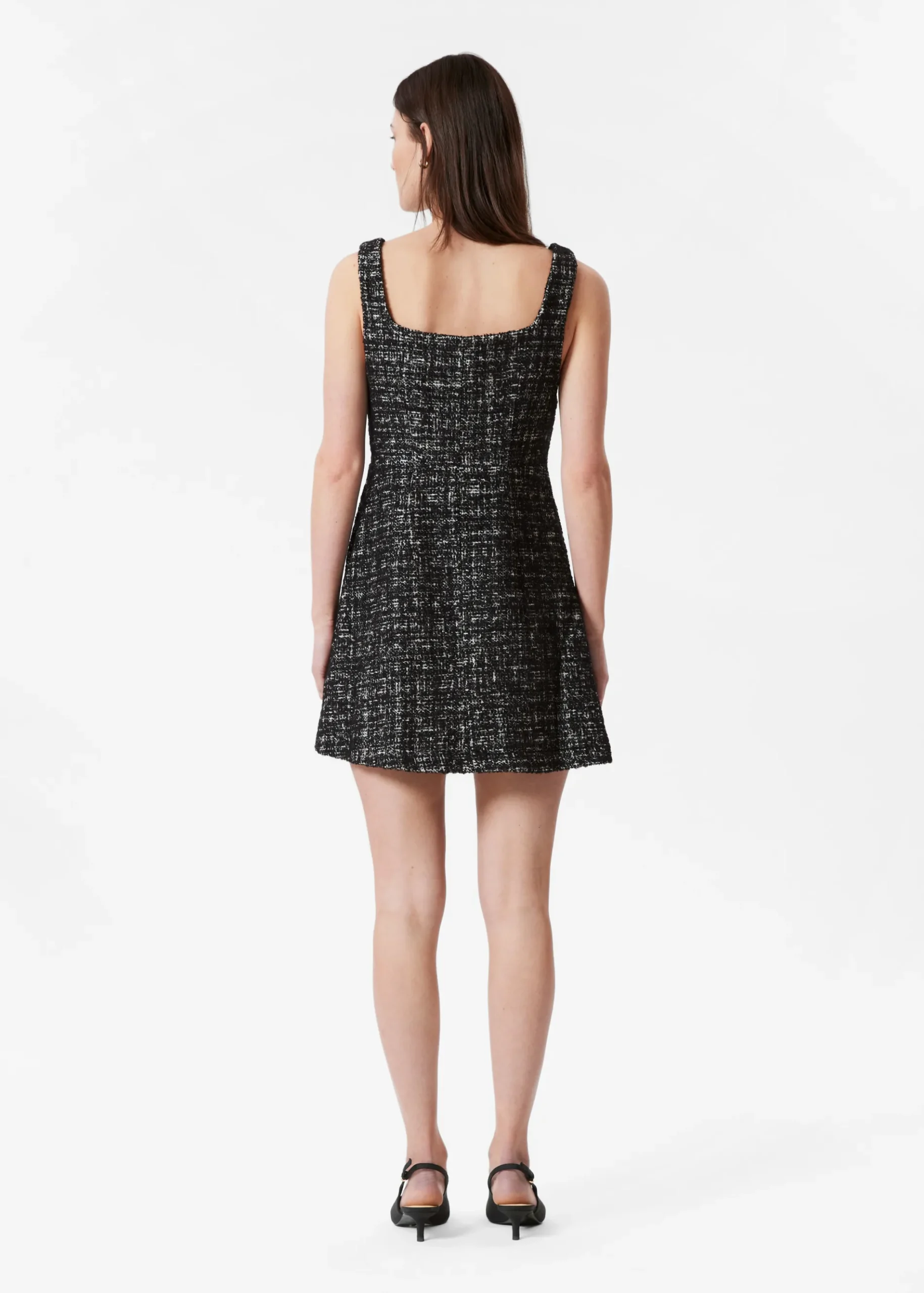 & Other Stories Ärmelloses Minikleid aus Tweed