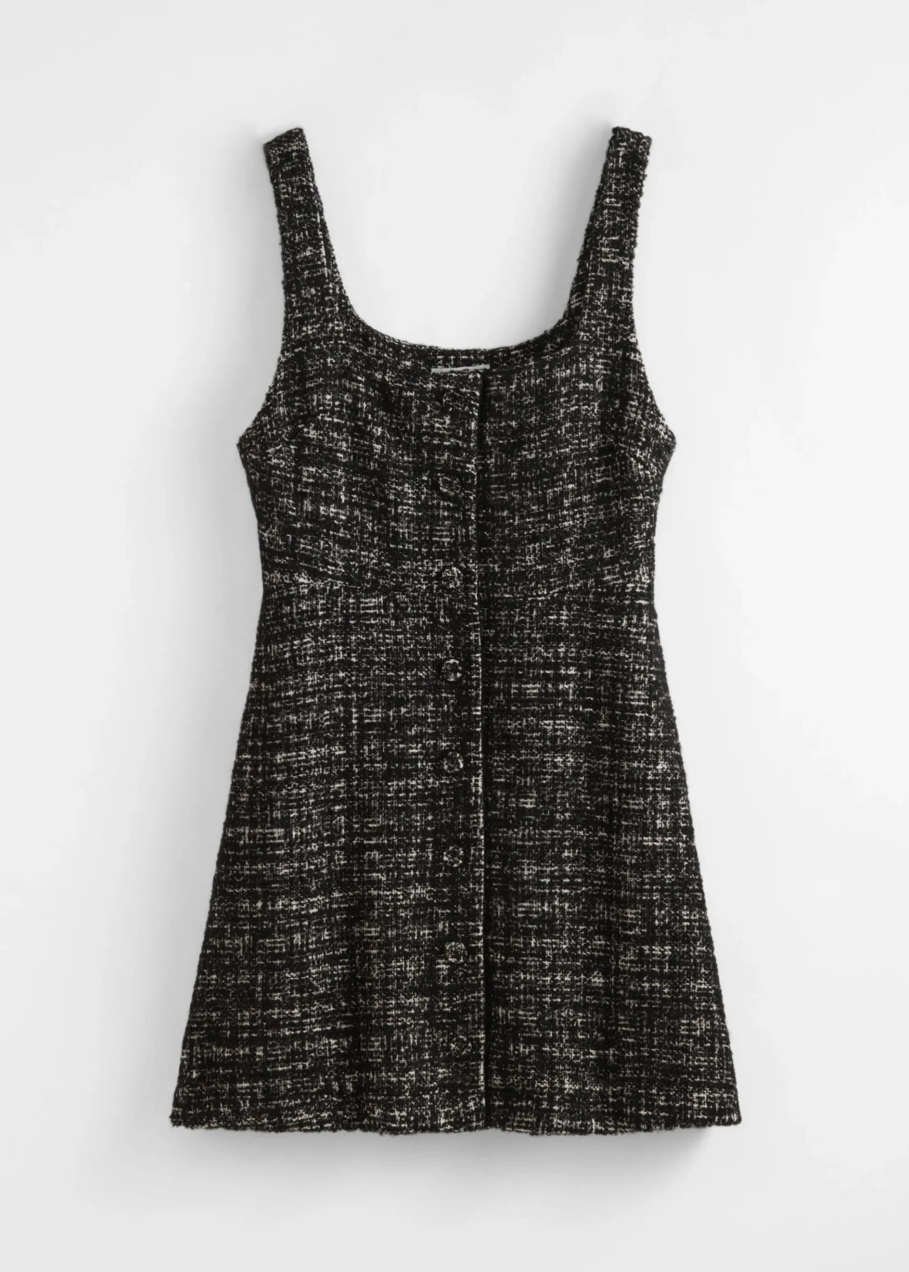 & Other Stories Ärmelloses Minikleid aus Tweed