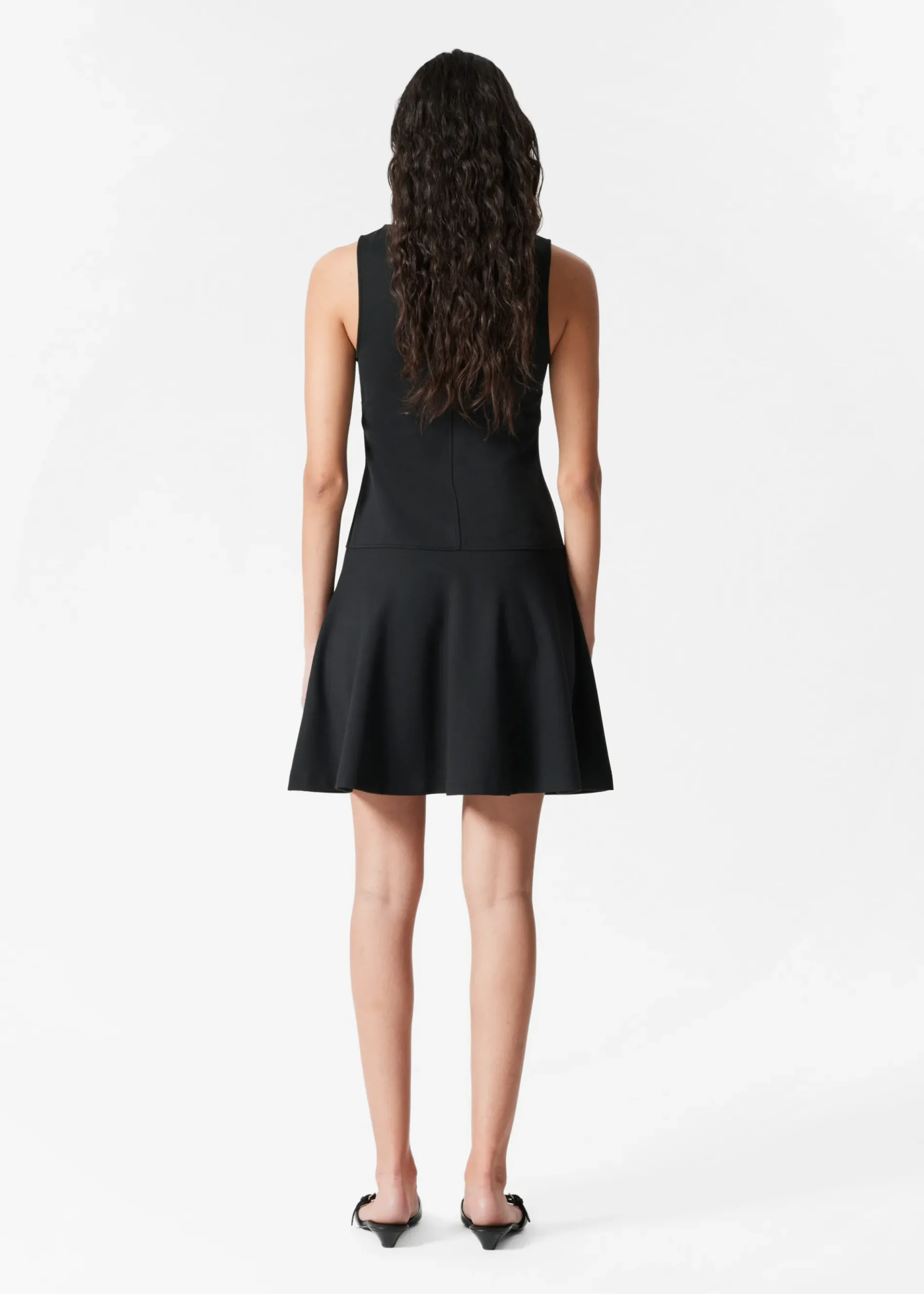 & Other Stories Ärmelloses Minikleid in A-Linie