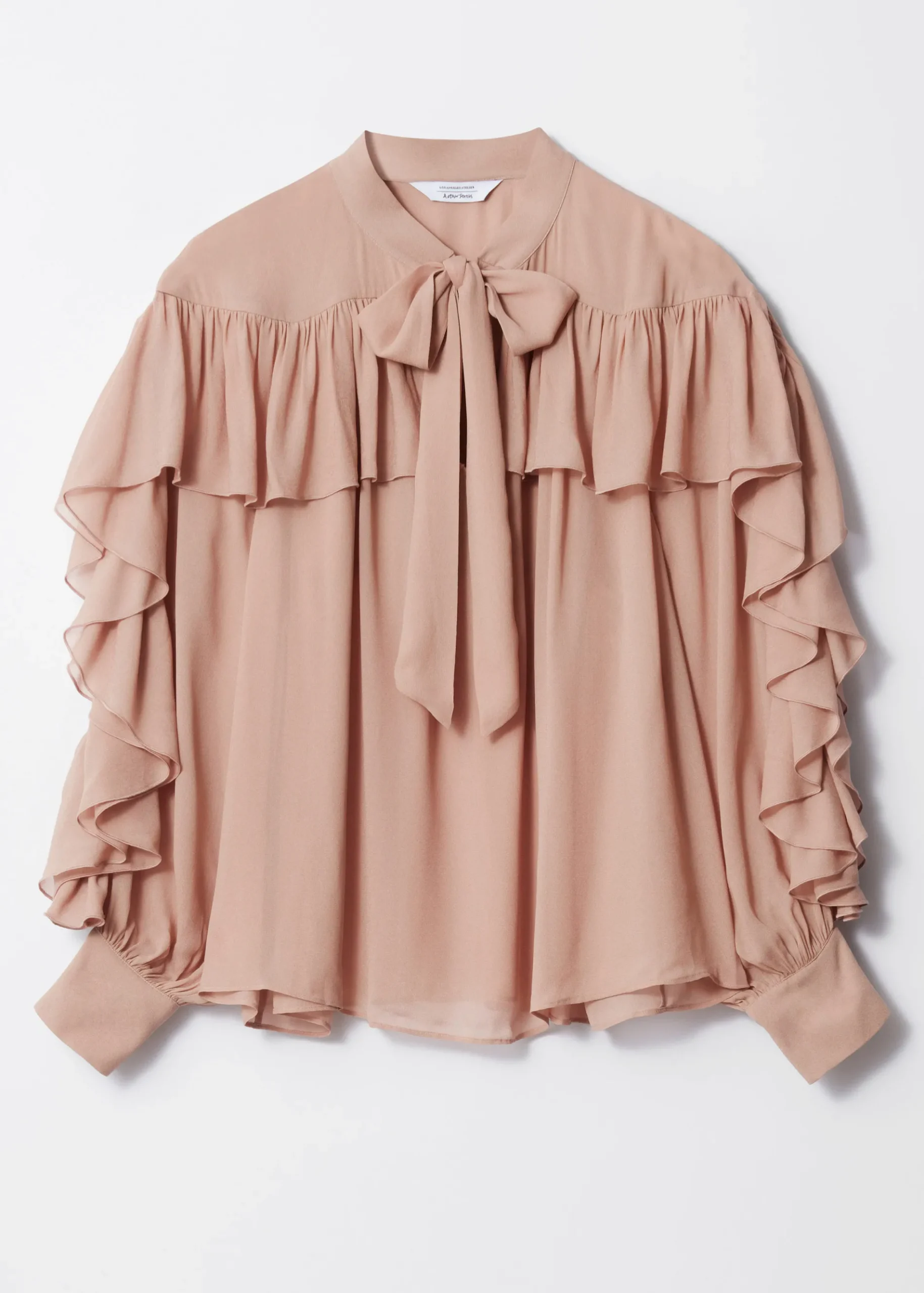 & Other Stories Rüschenbluse mit Schleife