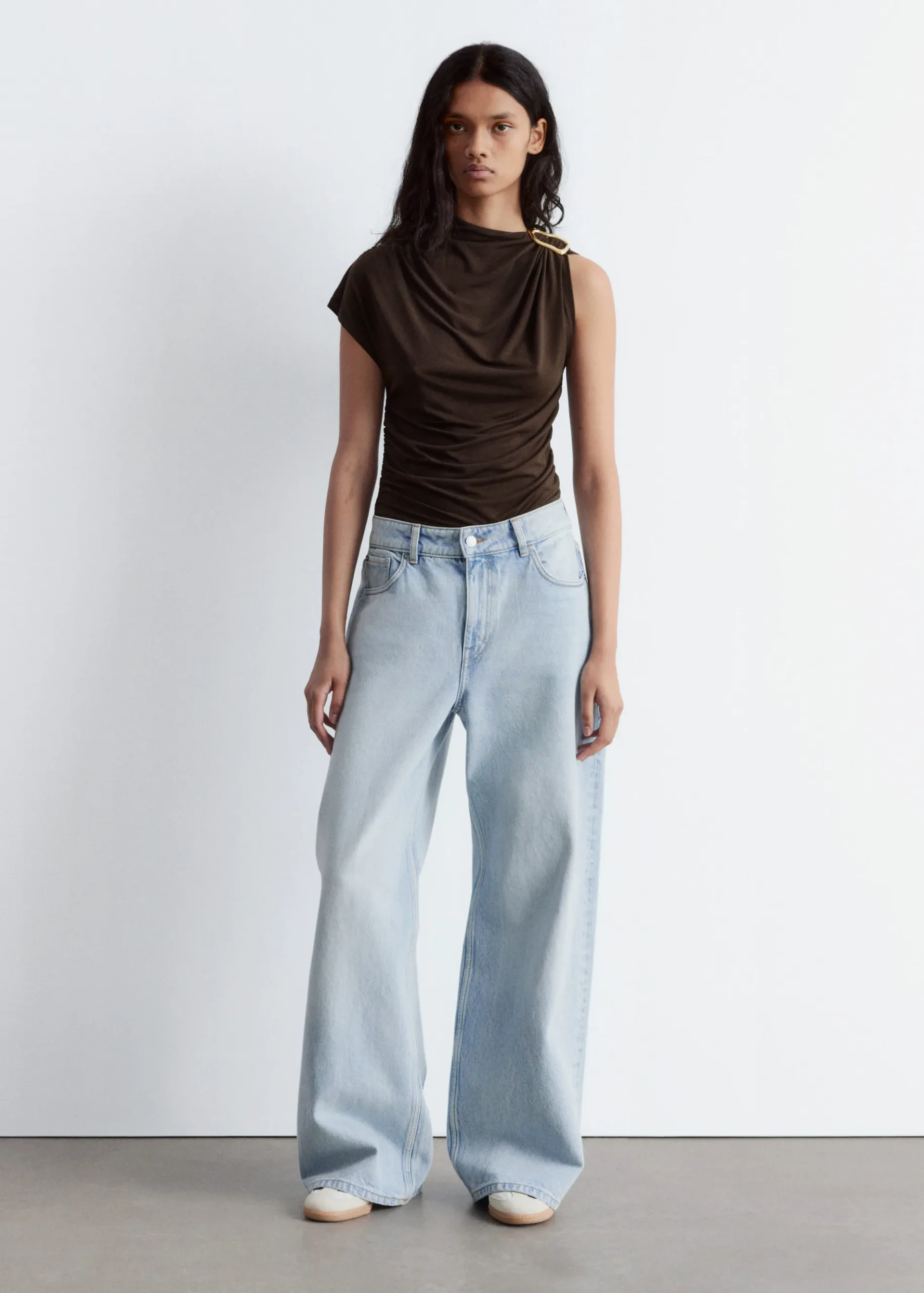 & Other Stories Ruche GoldBuckle Top