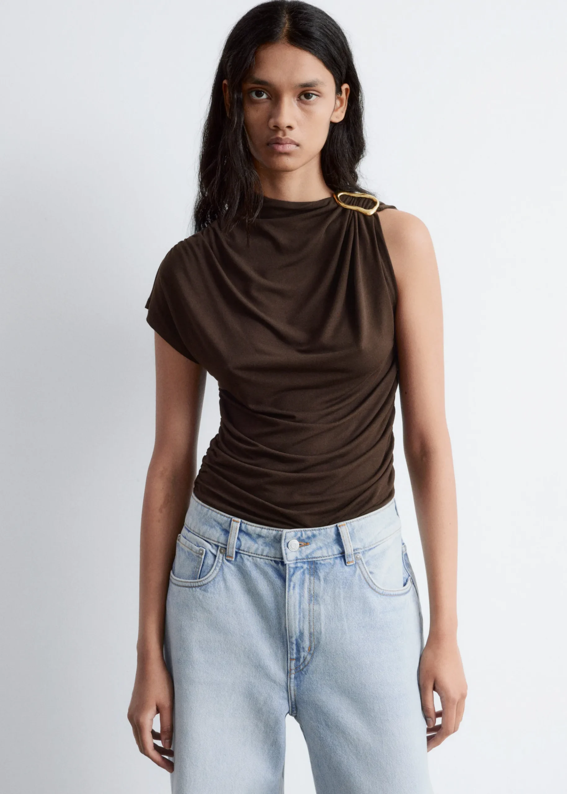 & Other Stories Ruche GoldBuckle Top