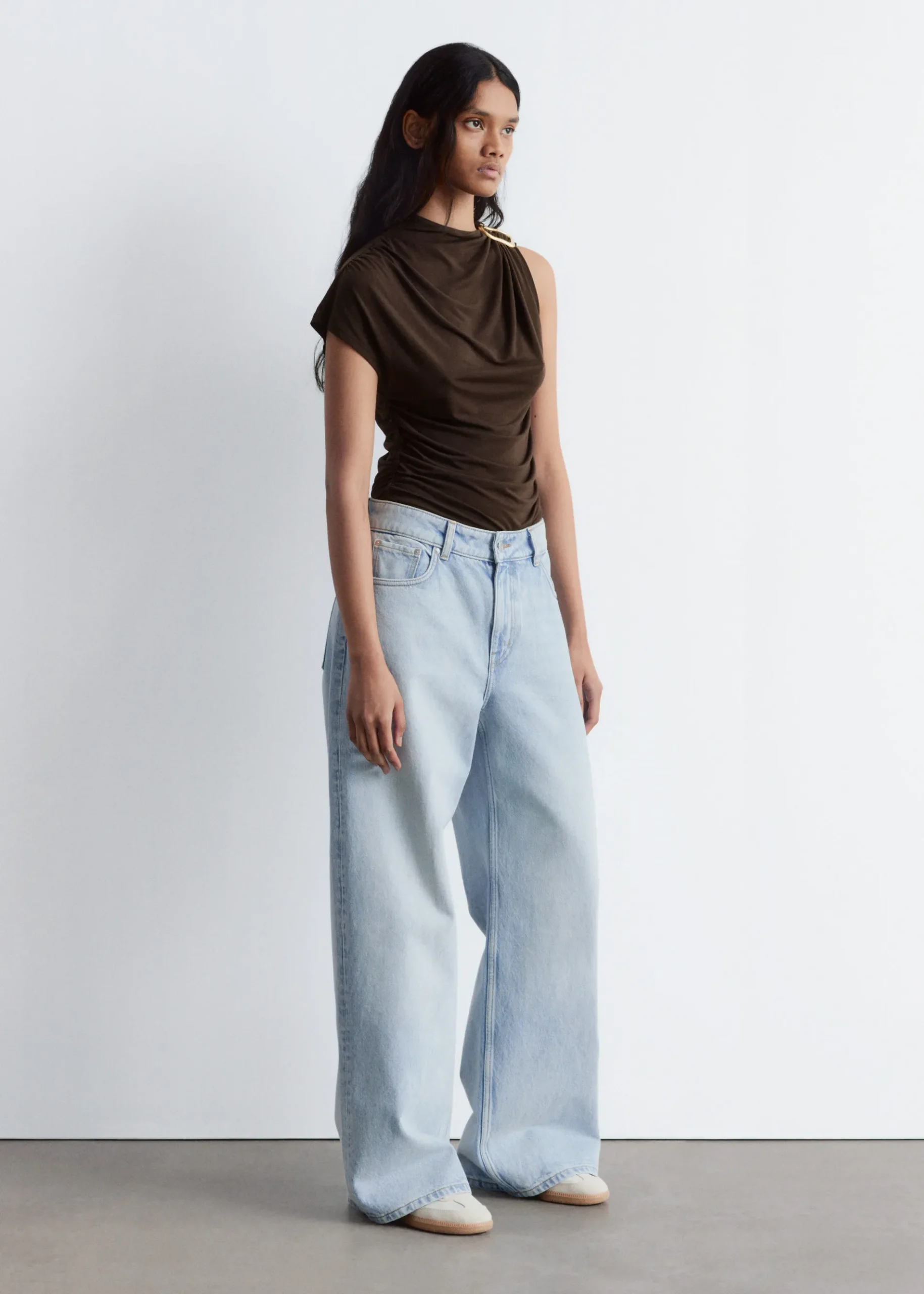 & Other Stories Ruche GoldBuckle Top