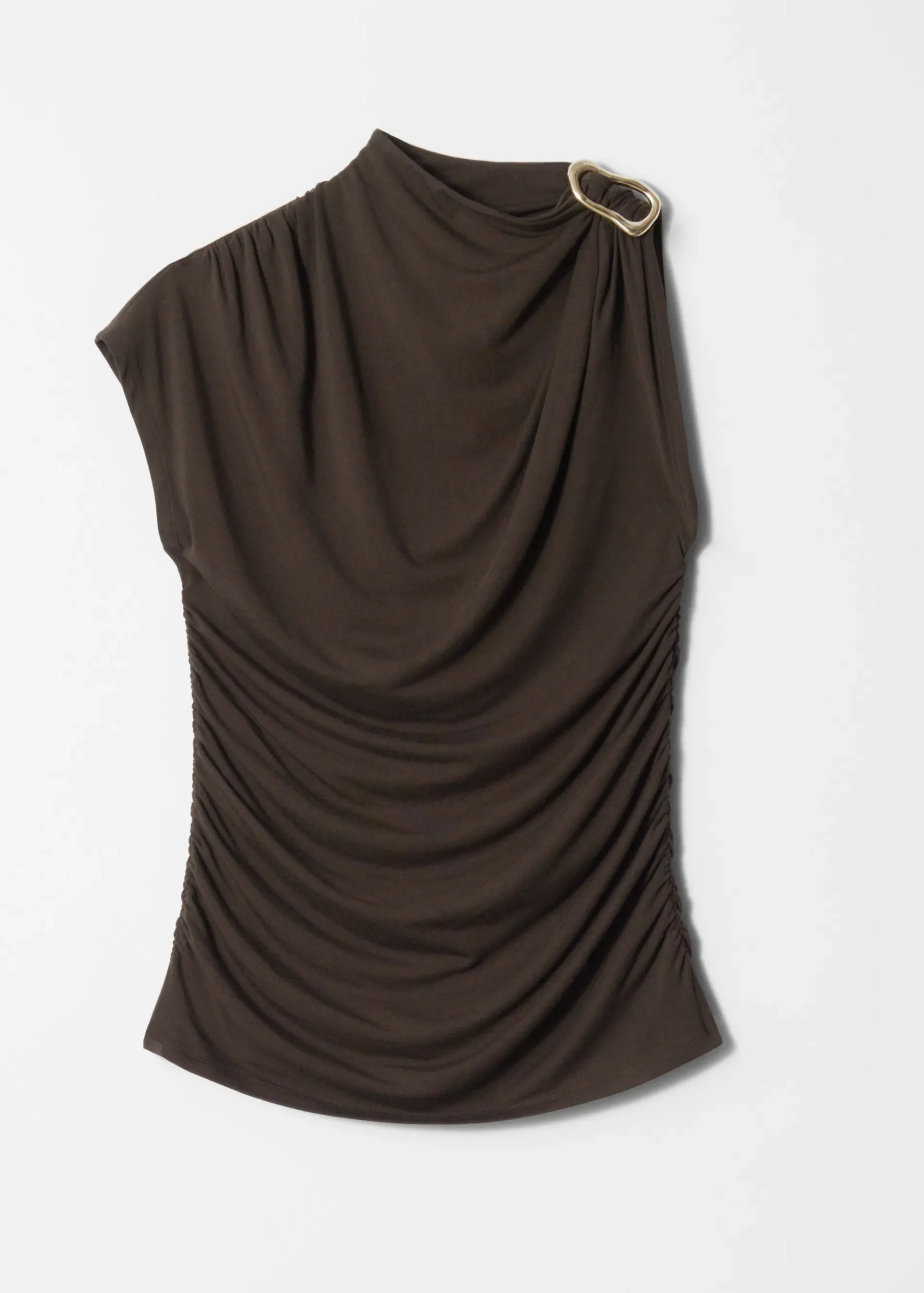 & Other Stories Ruche GoldBuckle Top