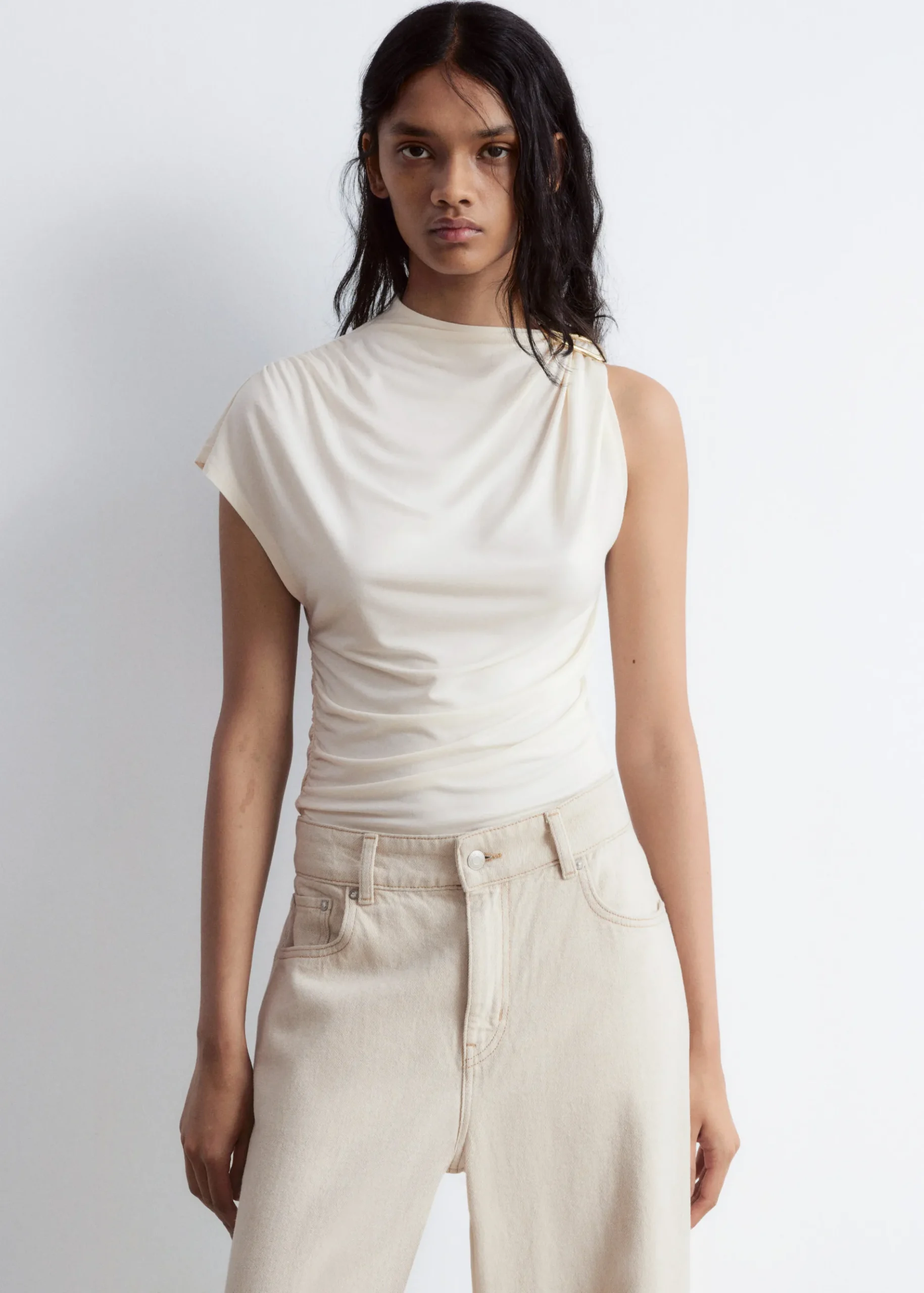 & Other Stories Ruche GoldBuckle Top