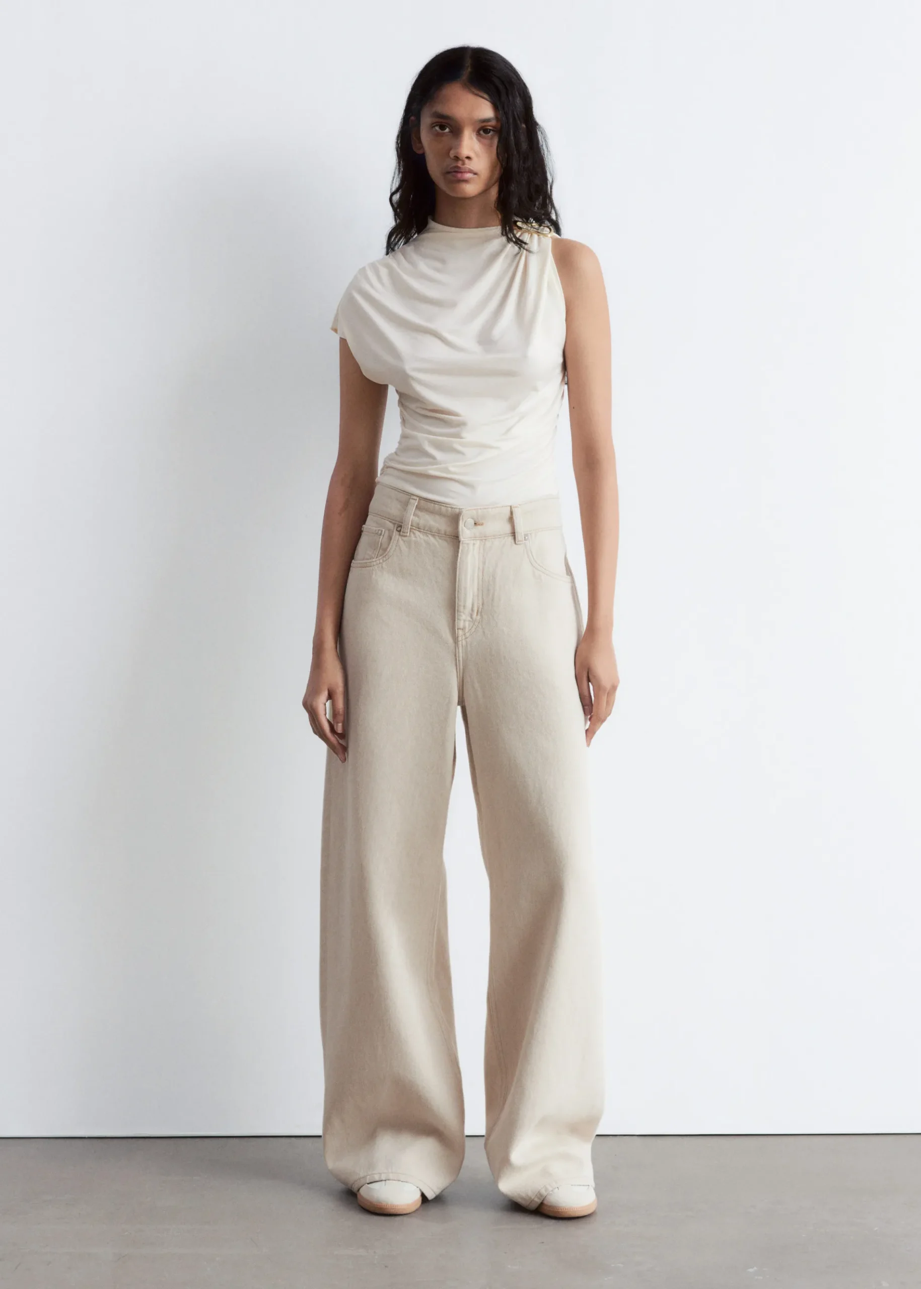 & Other Stories Ruche GoldBuckle Top