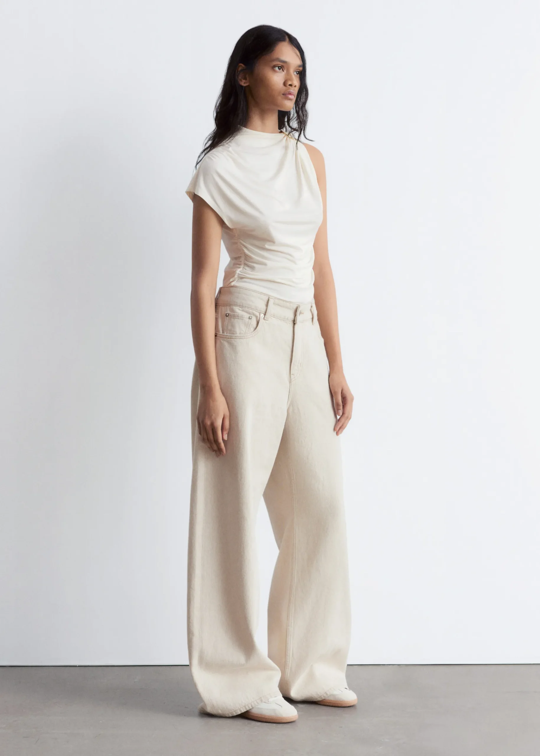 & Other Stories Ruche GoldBuckle Top