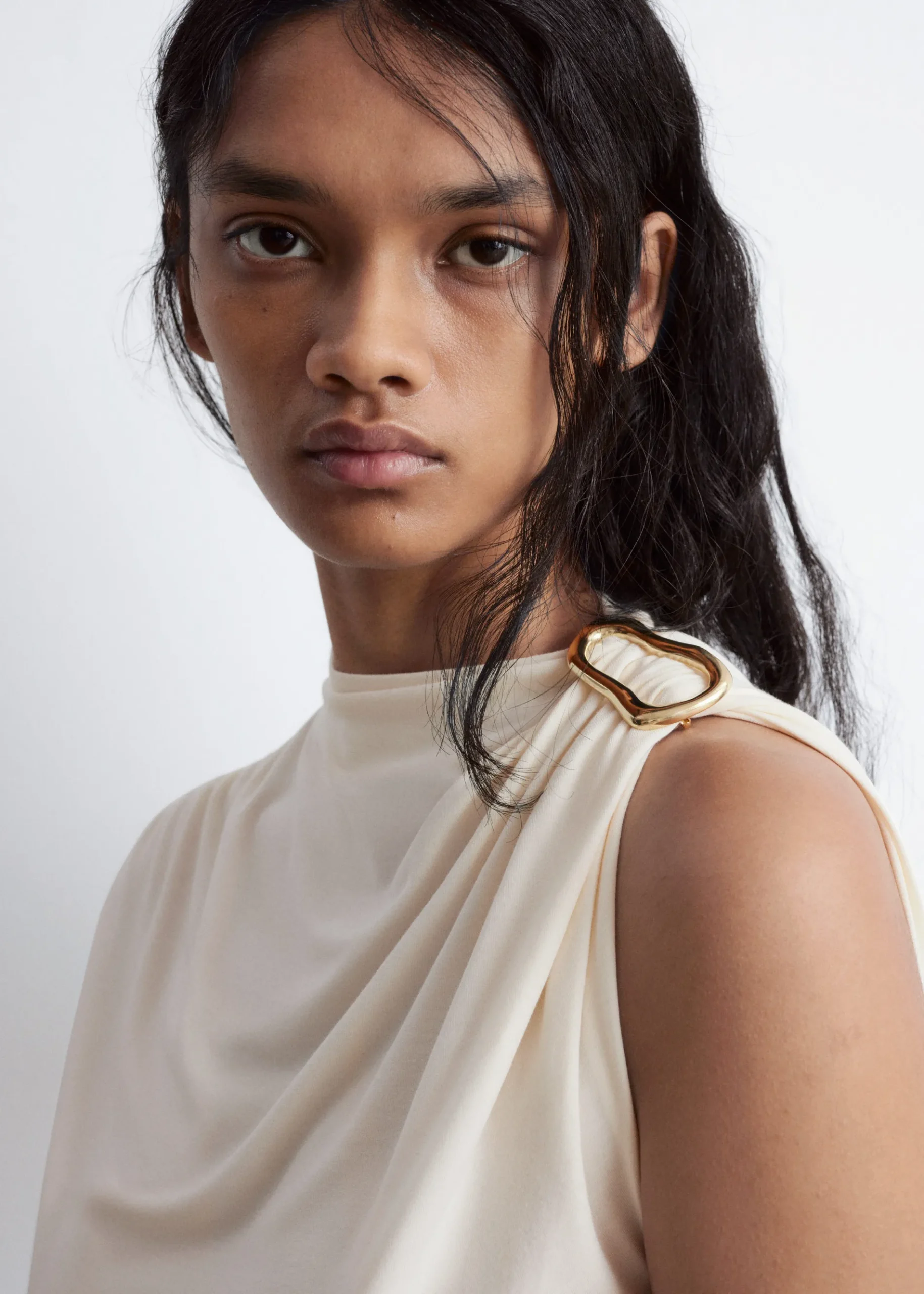 & Other Stories Ruche GoldBuckle Top