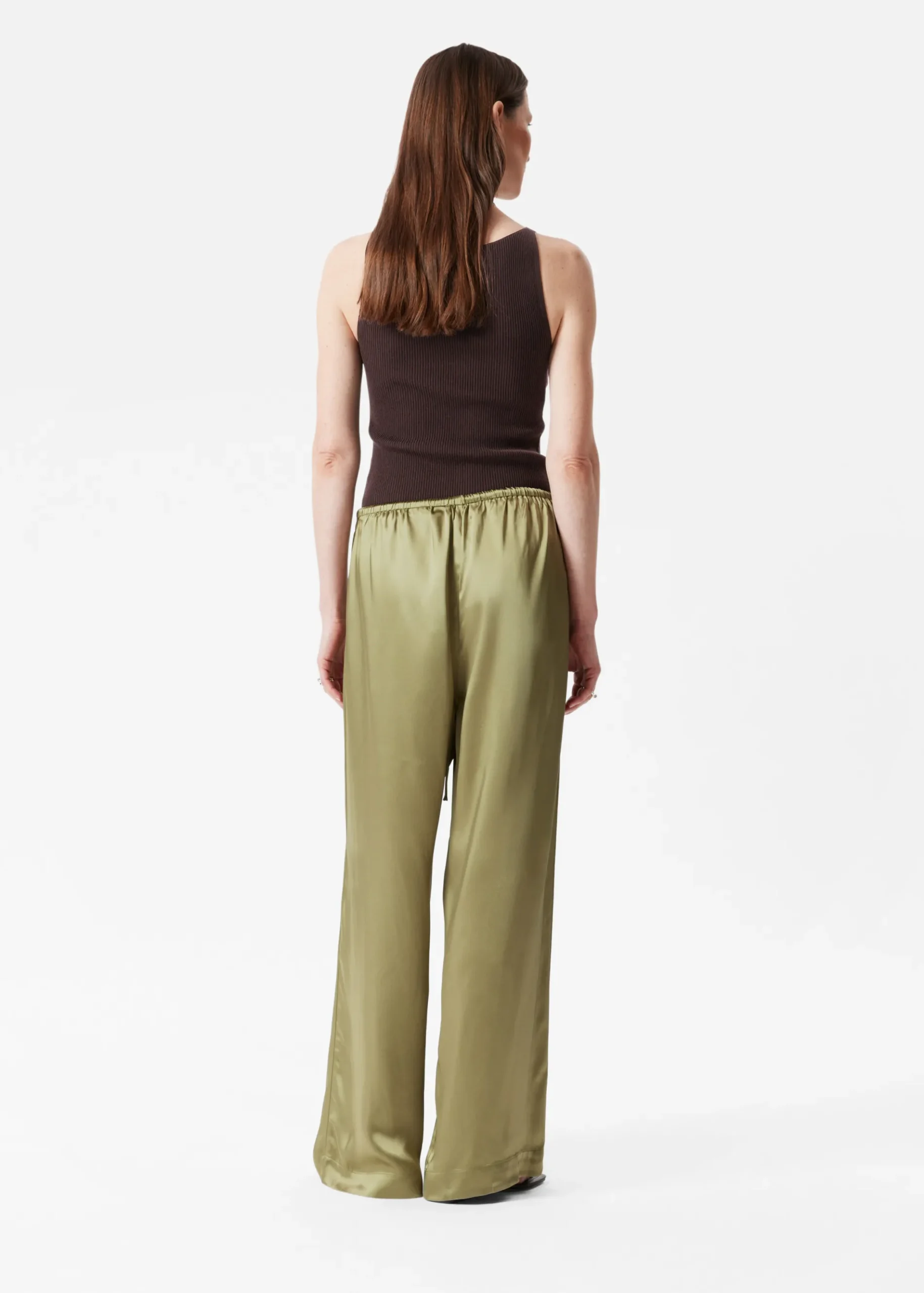 & Other Stories Satinhose mit Kordelzugbund