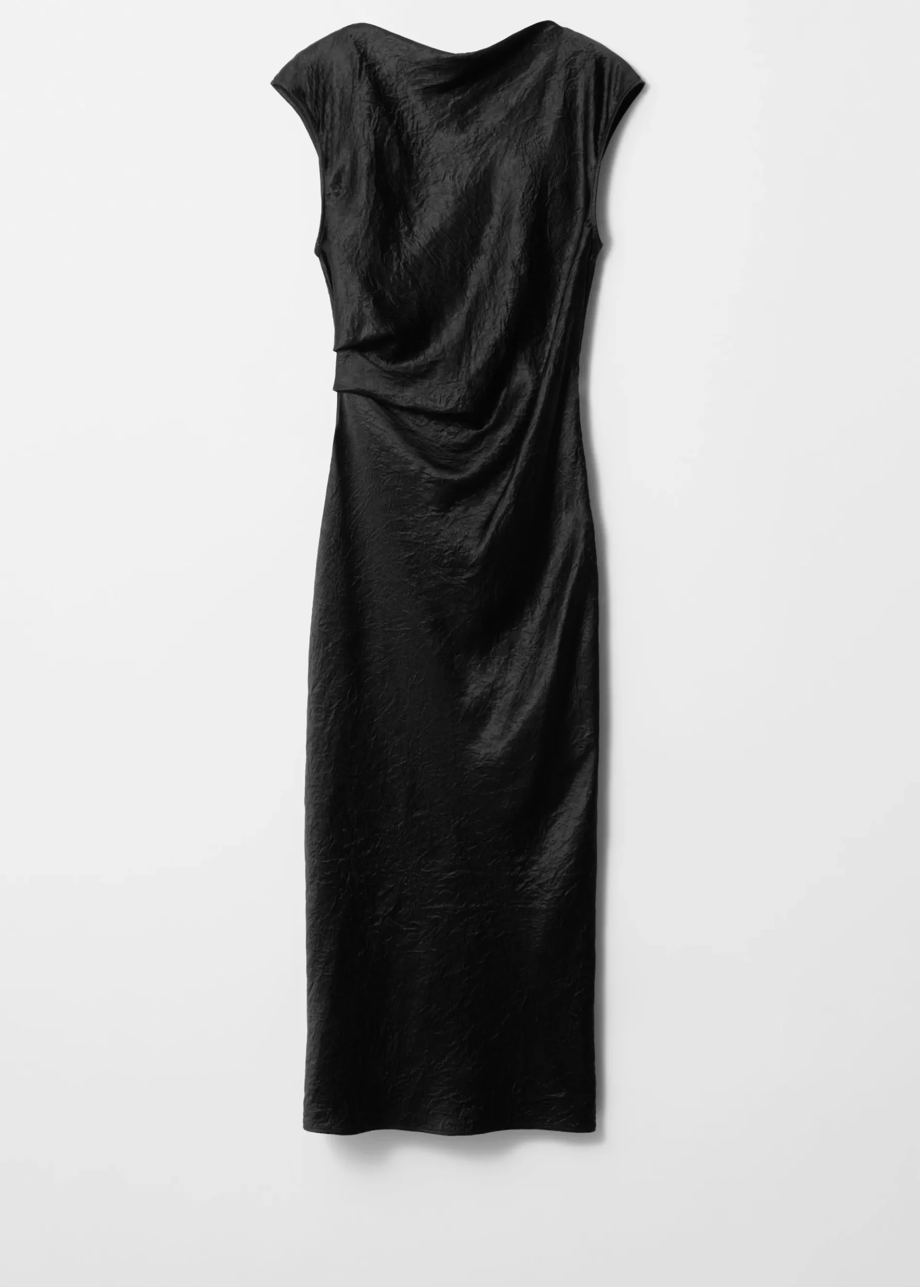 & Other Stories Satin-Midikleid mit U-Boot-Ausschnitt
