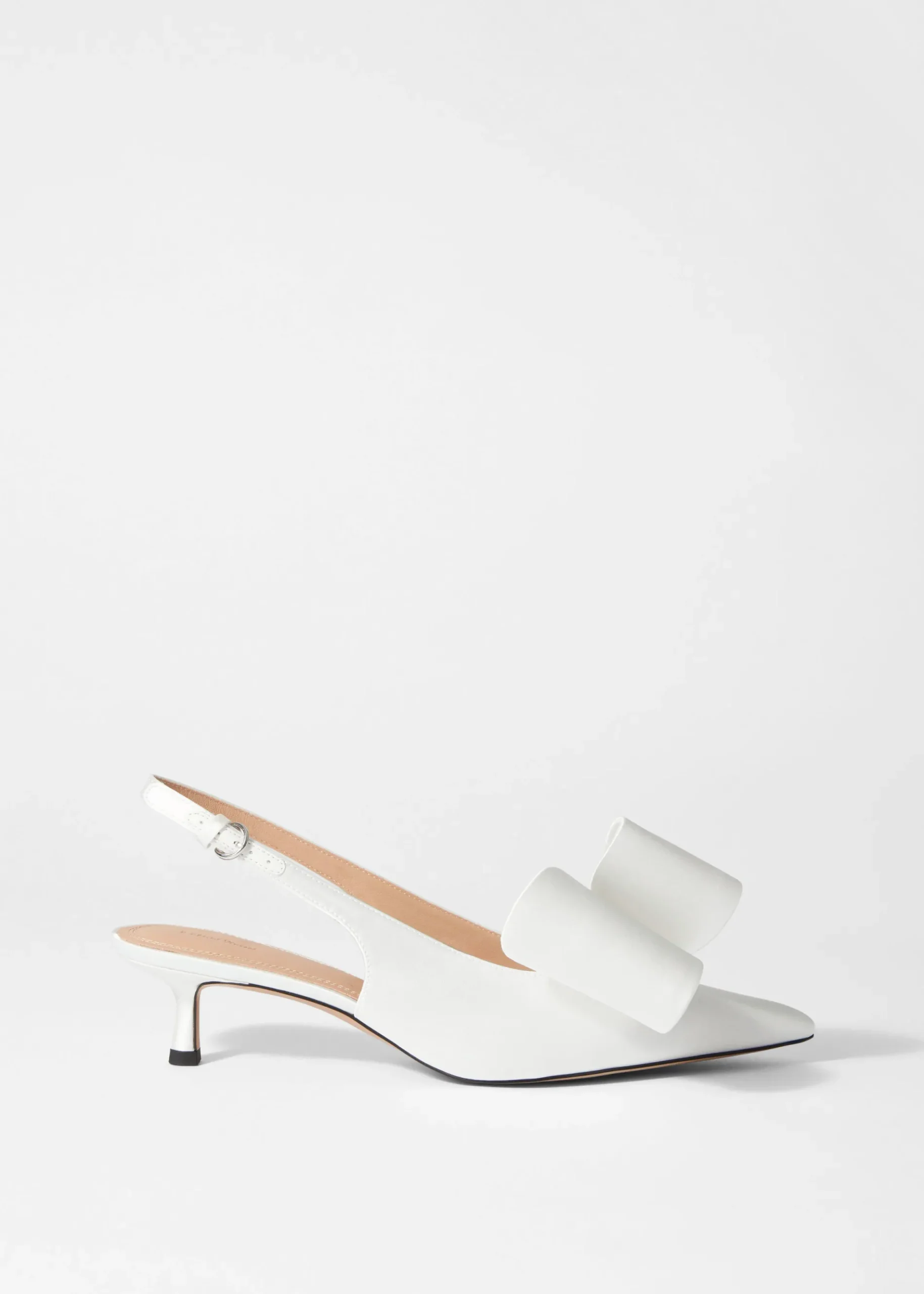 & Other Stories Satin-Pumps mit Schleifenverzierung