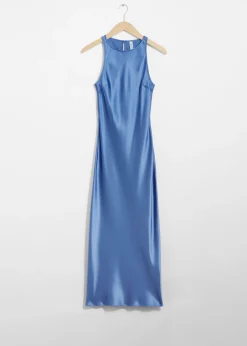 & Other Stories Schmales Midikleid aus Satin
