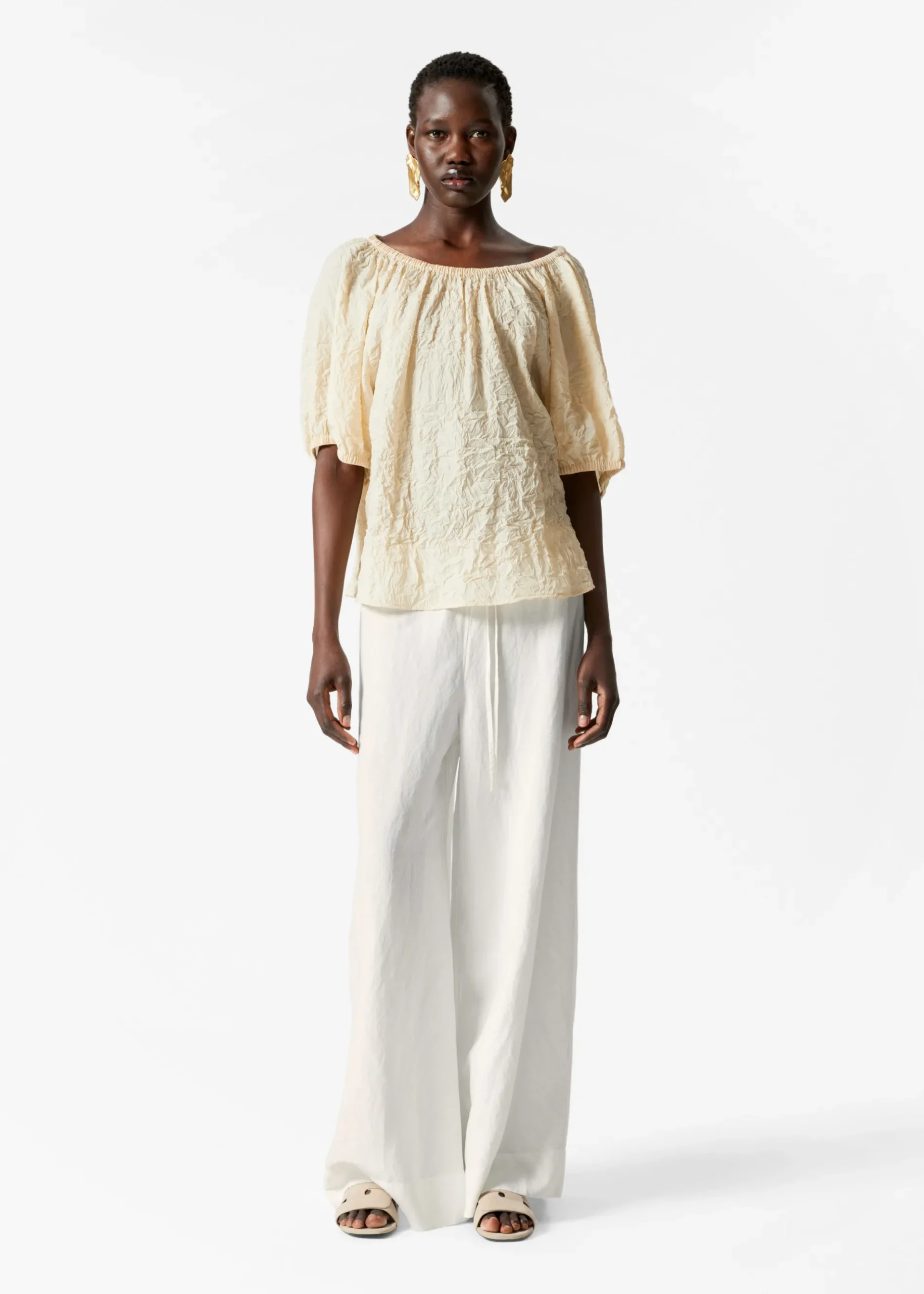 & Other Stories Schulterfreie Bluse