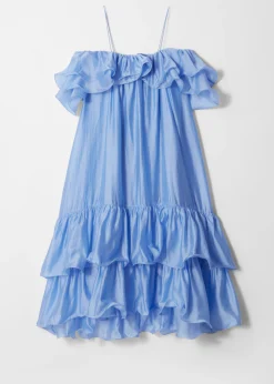 & Other Stories Schulterfreies Maxikleid mit Rüschen