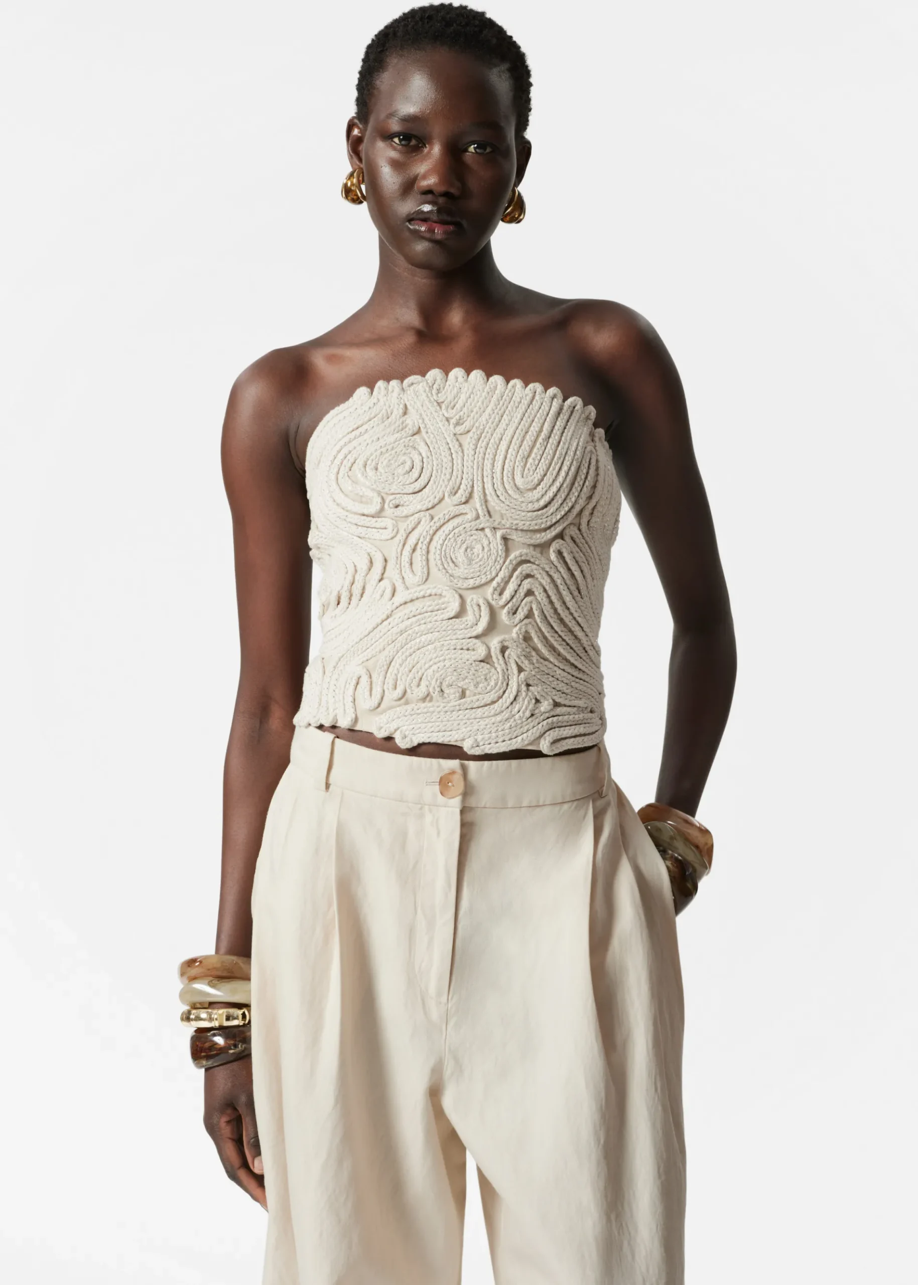 & Other Stories Skulpturales Bandeau-Top