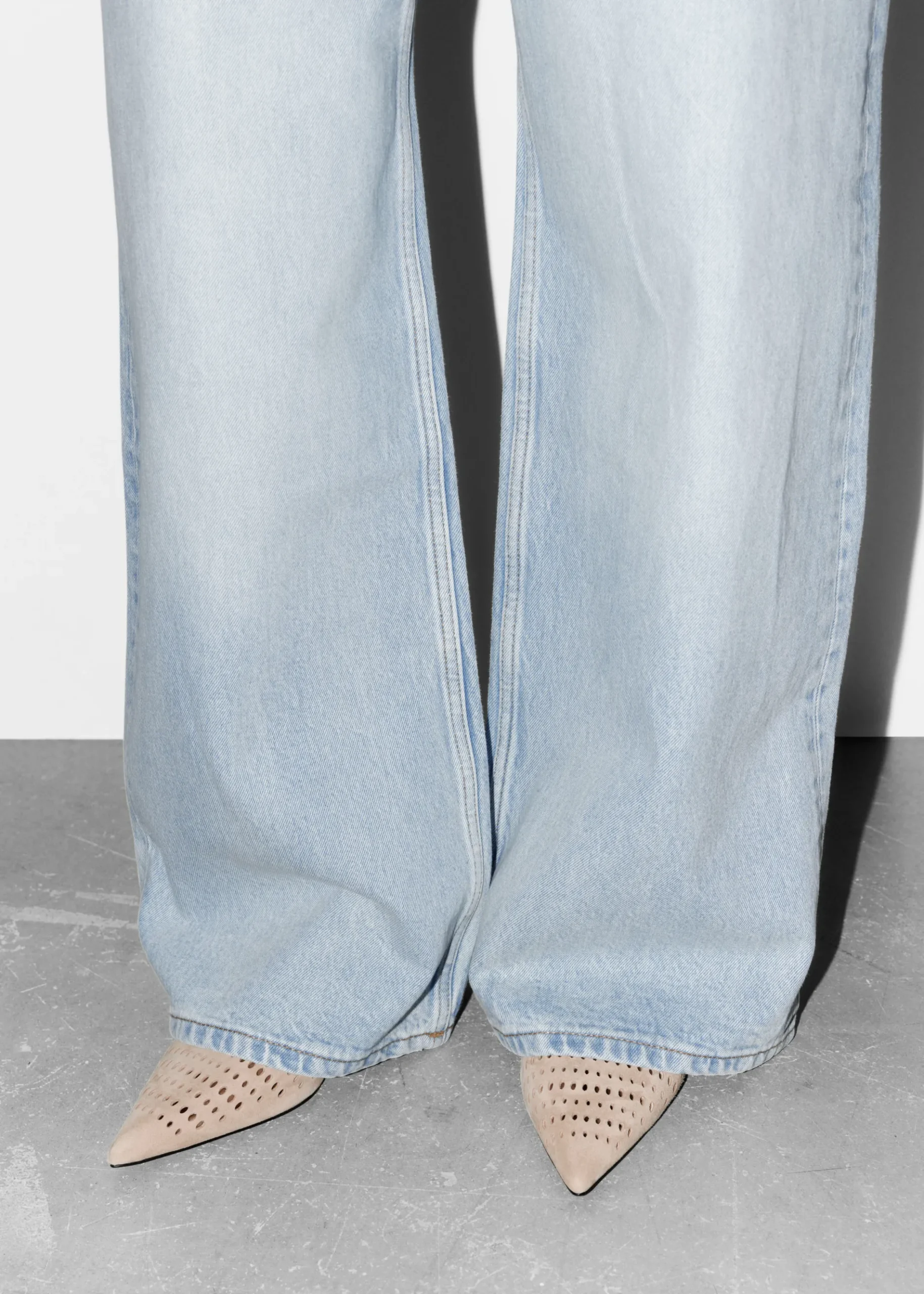 & Other Stories Slingback-Pumps aus Leder