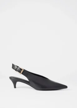 & Other Stories Slingback-Pumps aus Leder