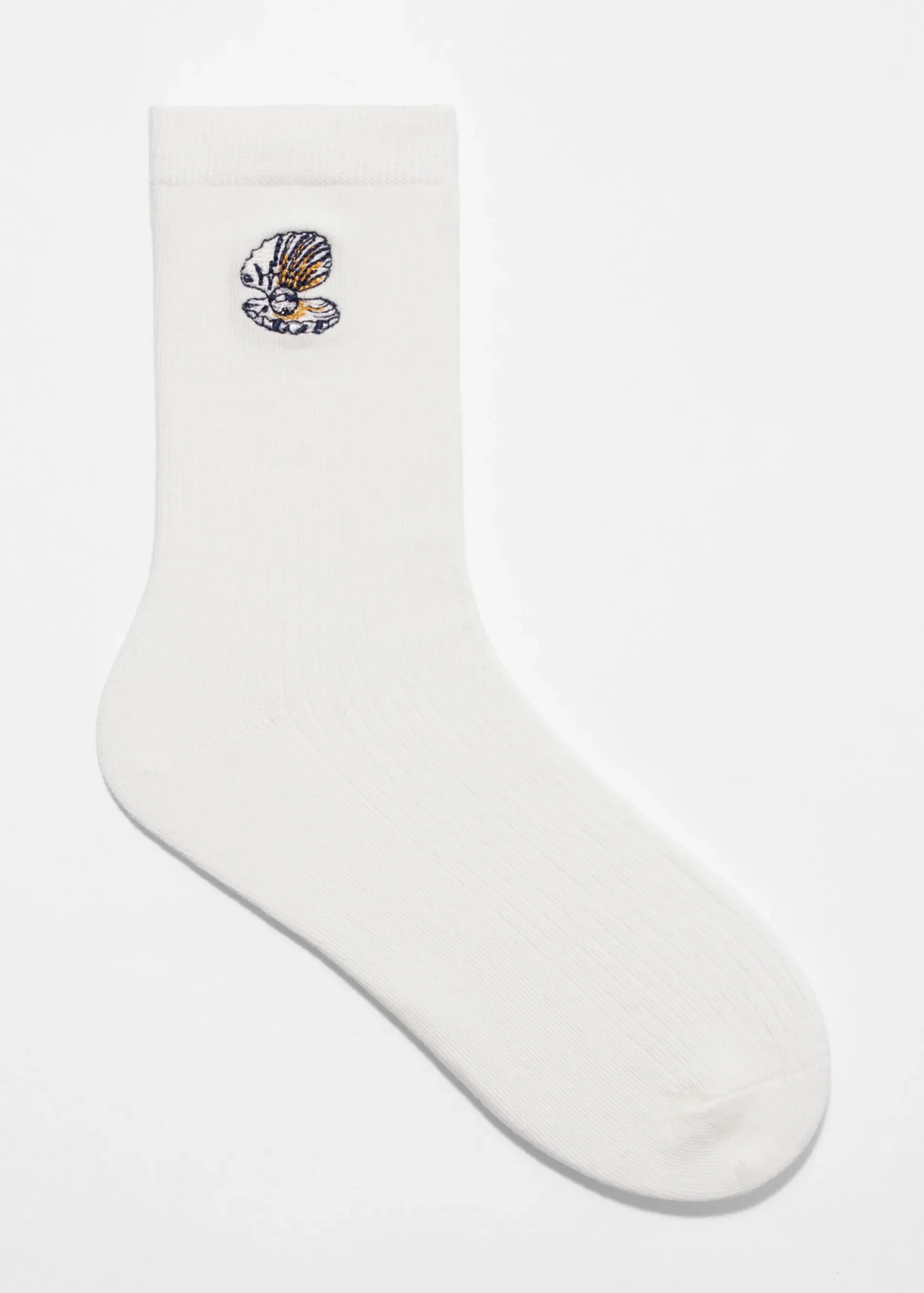 & Other Stories Socken mit Dinosaurier-Stickerei