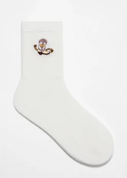 & Other Stories Socken mit Dinosaurier-Stickerei