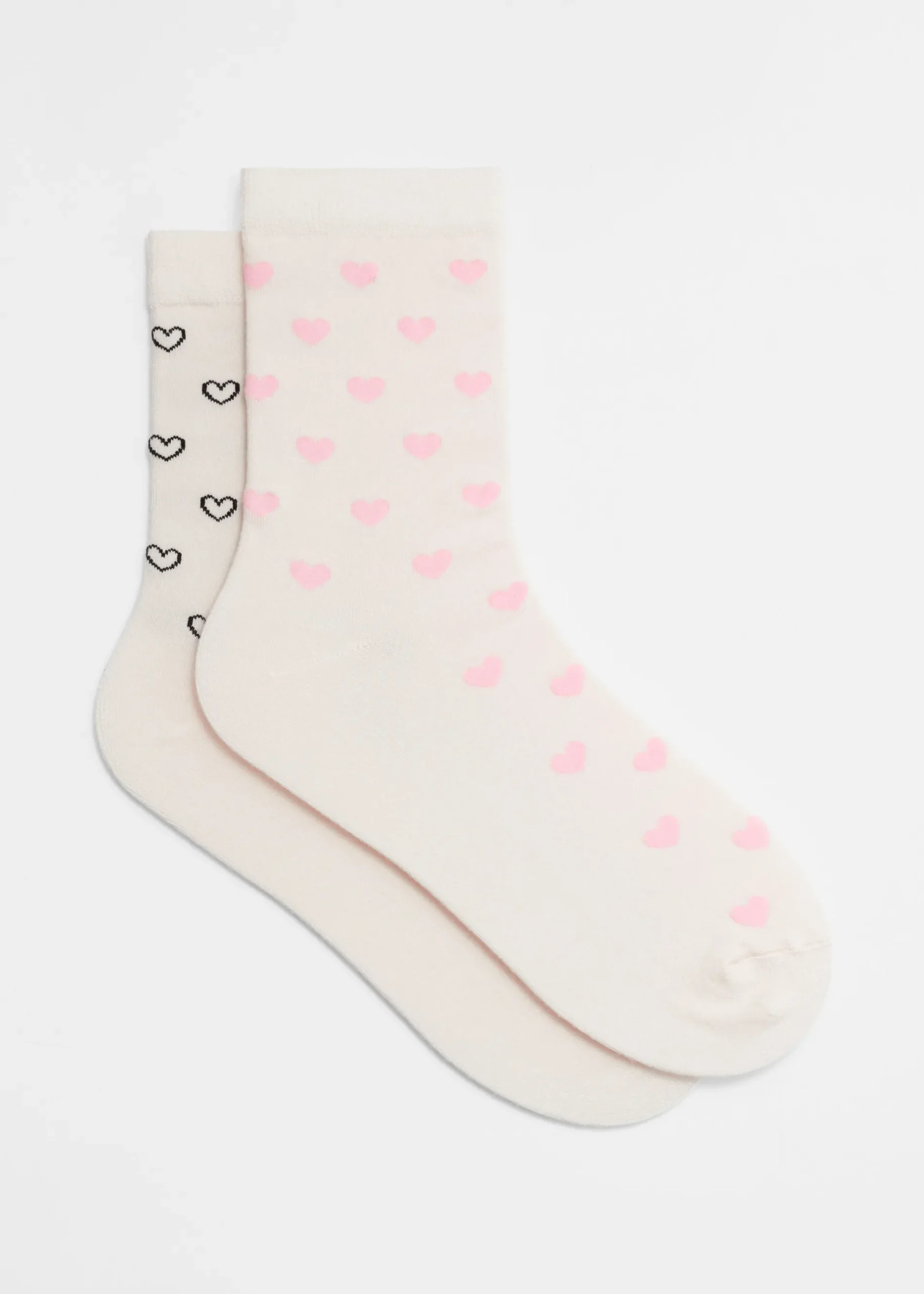 & Other Stories Socken mit Herzmotiv, 2er-Pack
