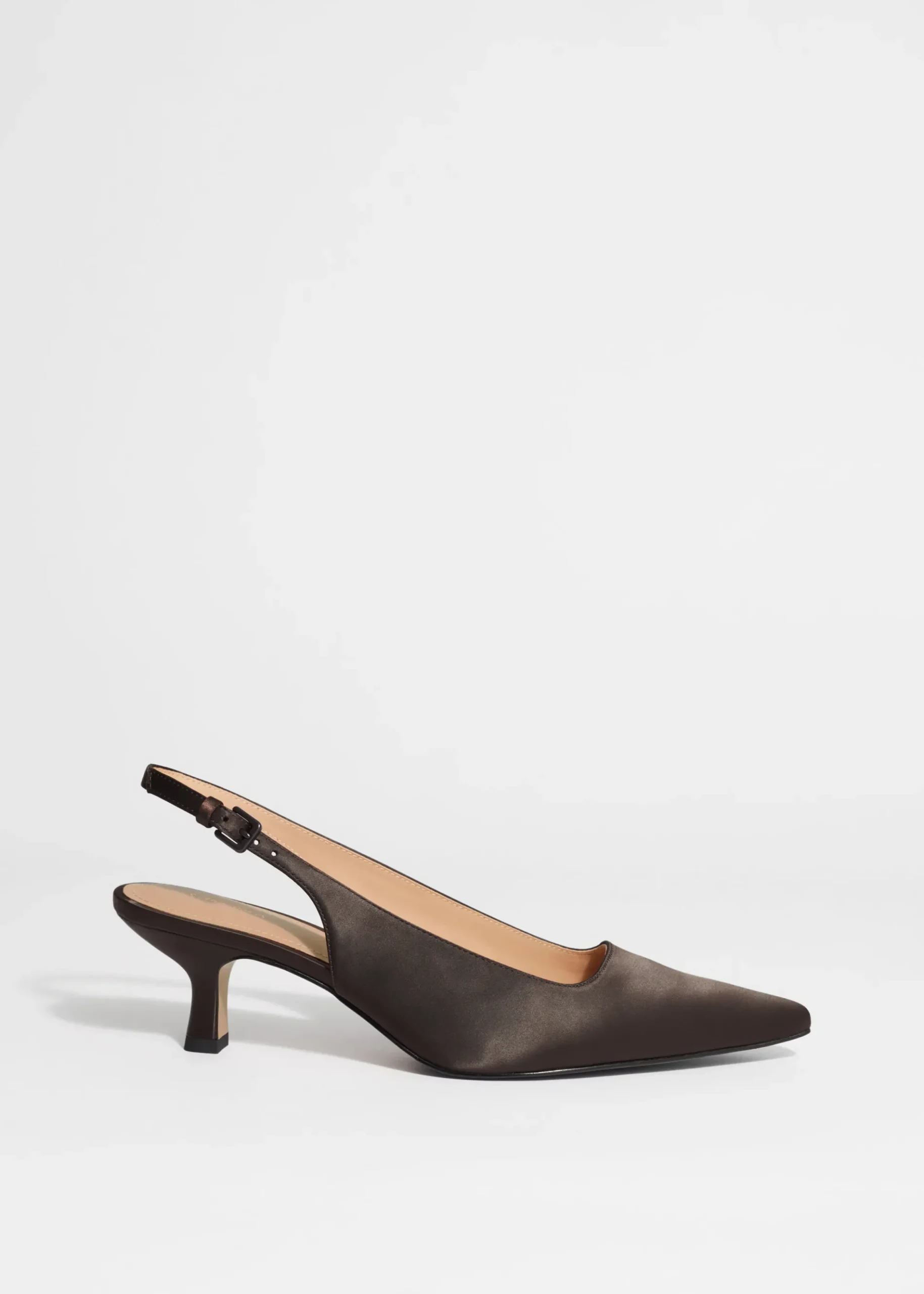 & Other Stories Spitz zulaufende Pumps mit Fersenriemen