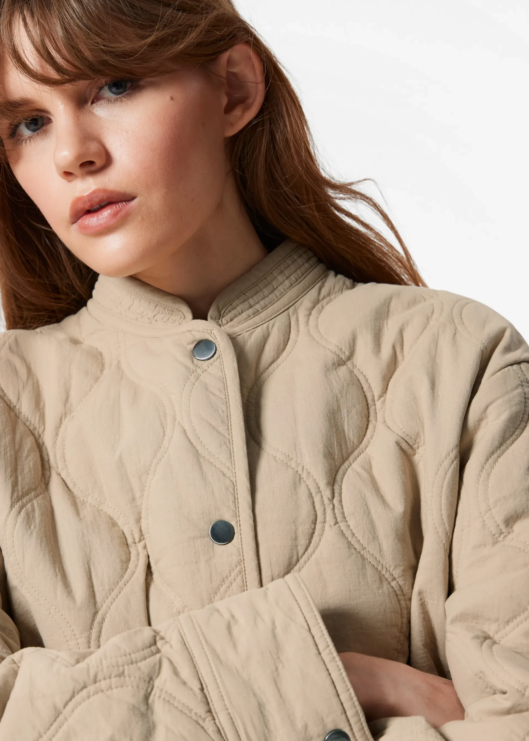 & Other Stories Steppjacke mit Stehkragen