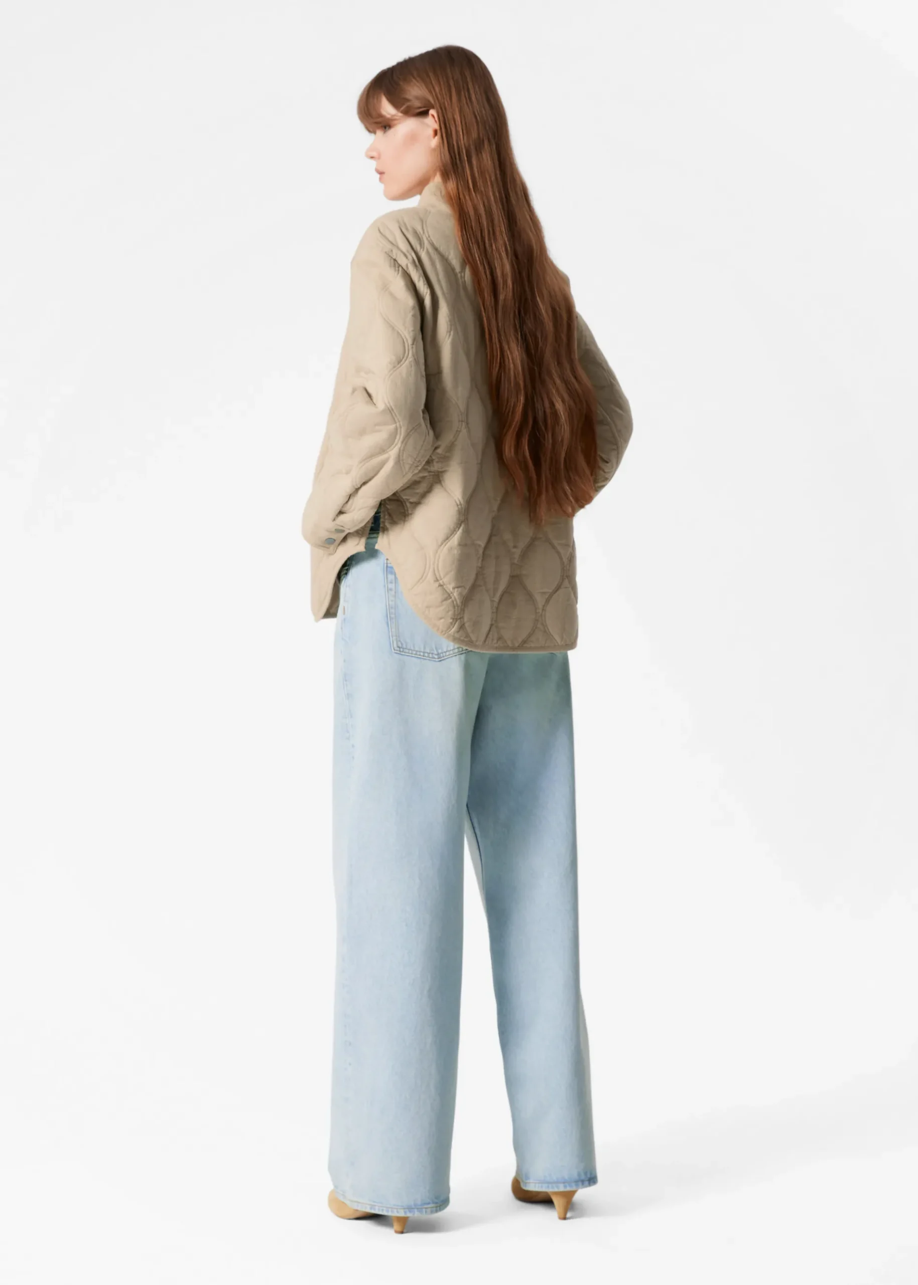 & Other Stories Steppjacke mit Stehkragen