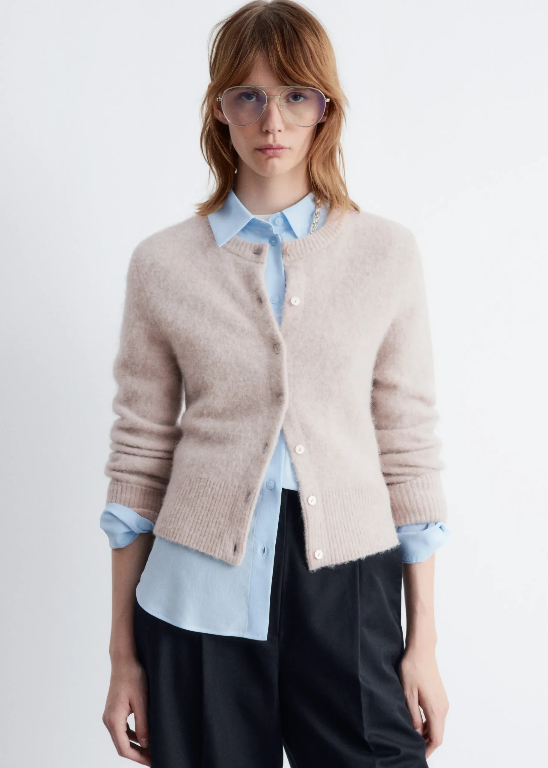 & Other Stories Strickjacke aus Alpaka-Mix