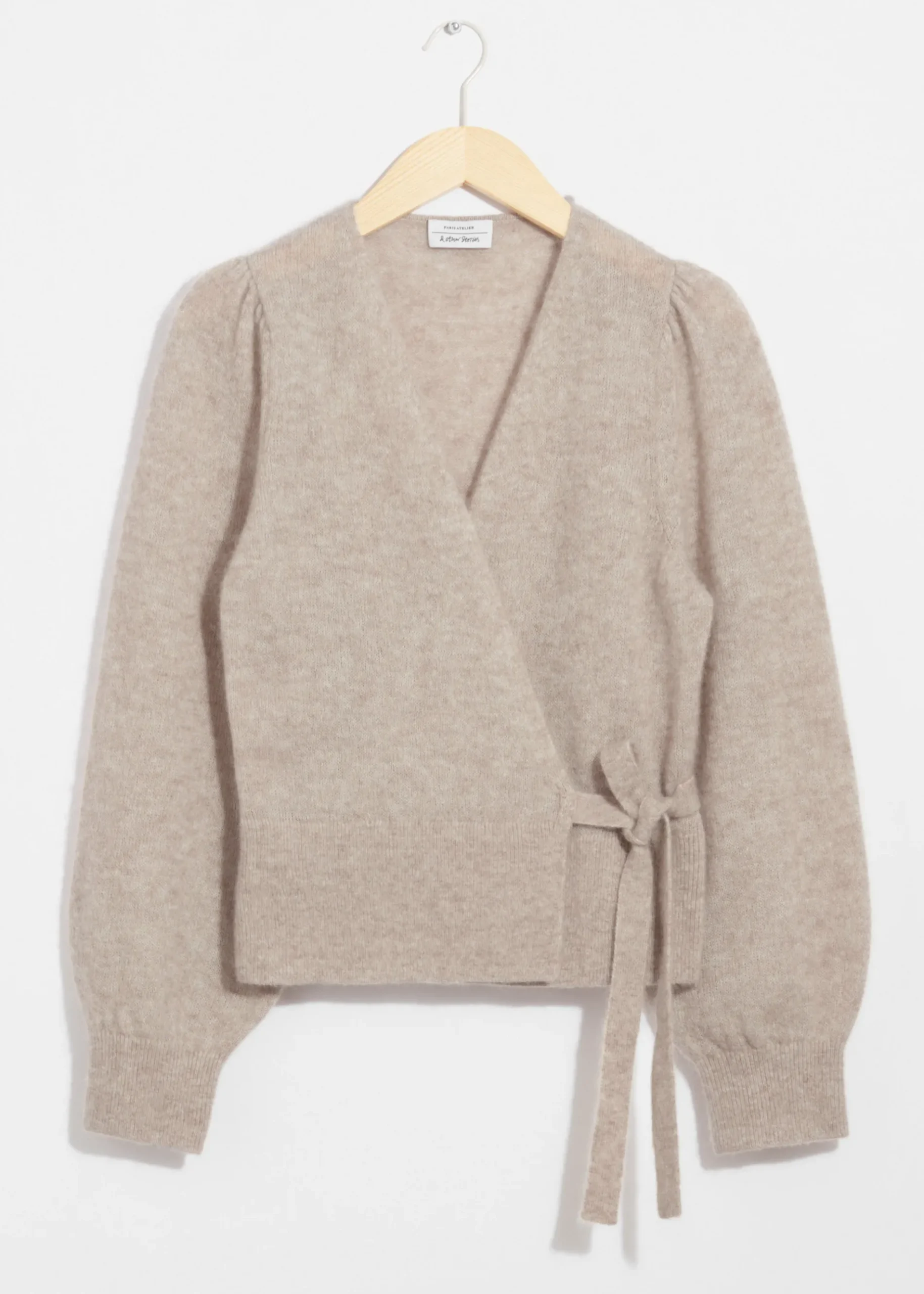 & Other Stories Strickjacke aus Mohair-Mix in Wickeloptik