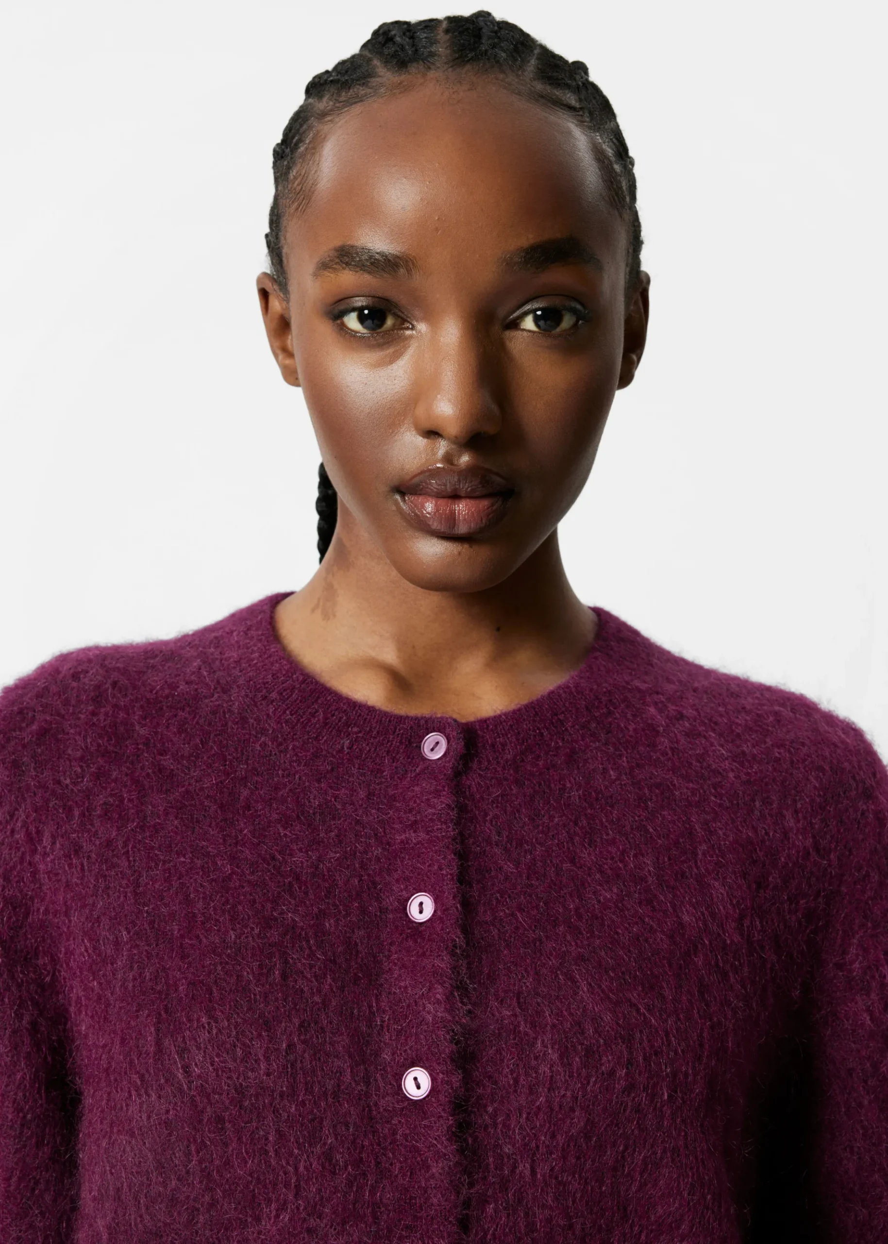 & Other Stories Strickjacke aus Mohair-Mix