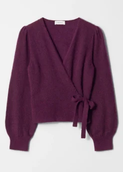 & Other Stories Strickjacke aus Mohair-Mix in Wickeloptik