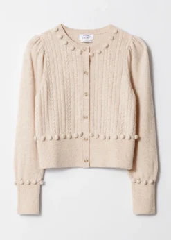 & Other Stories Strickjacke aus Wolle mit Zopfmuster