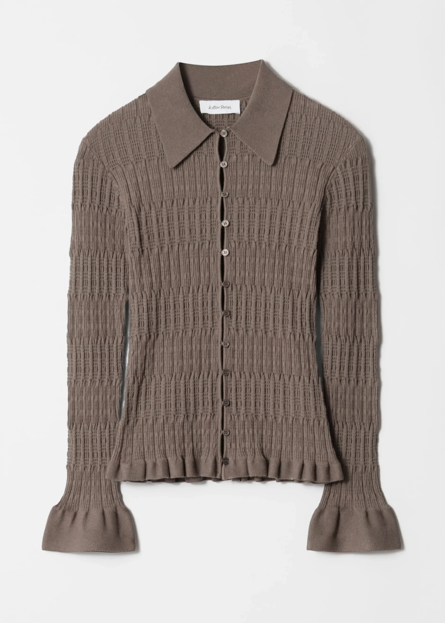 & Other Stories Strickjacke mit Kragen
