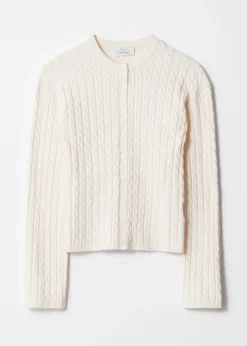 & Other Stories Strickjacke mit Zopfmuster