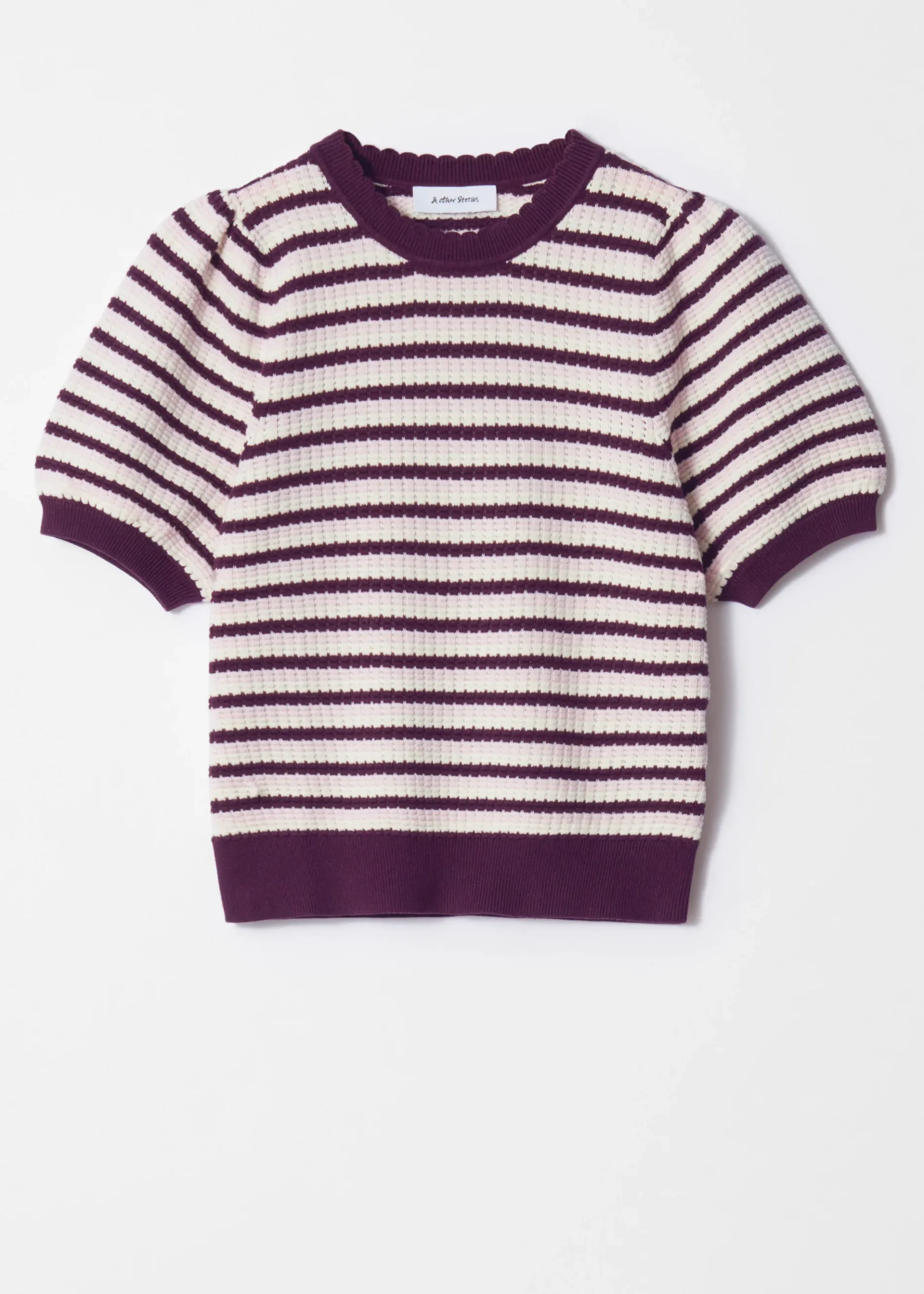 & Other Stories Strickoberteil mit Wellenkante