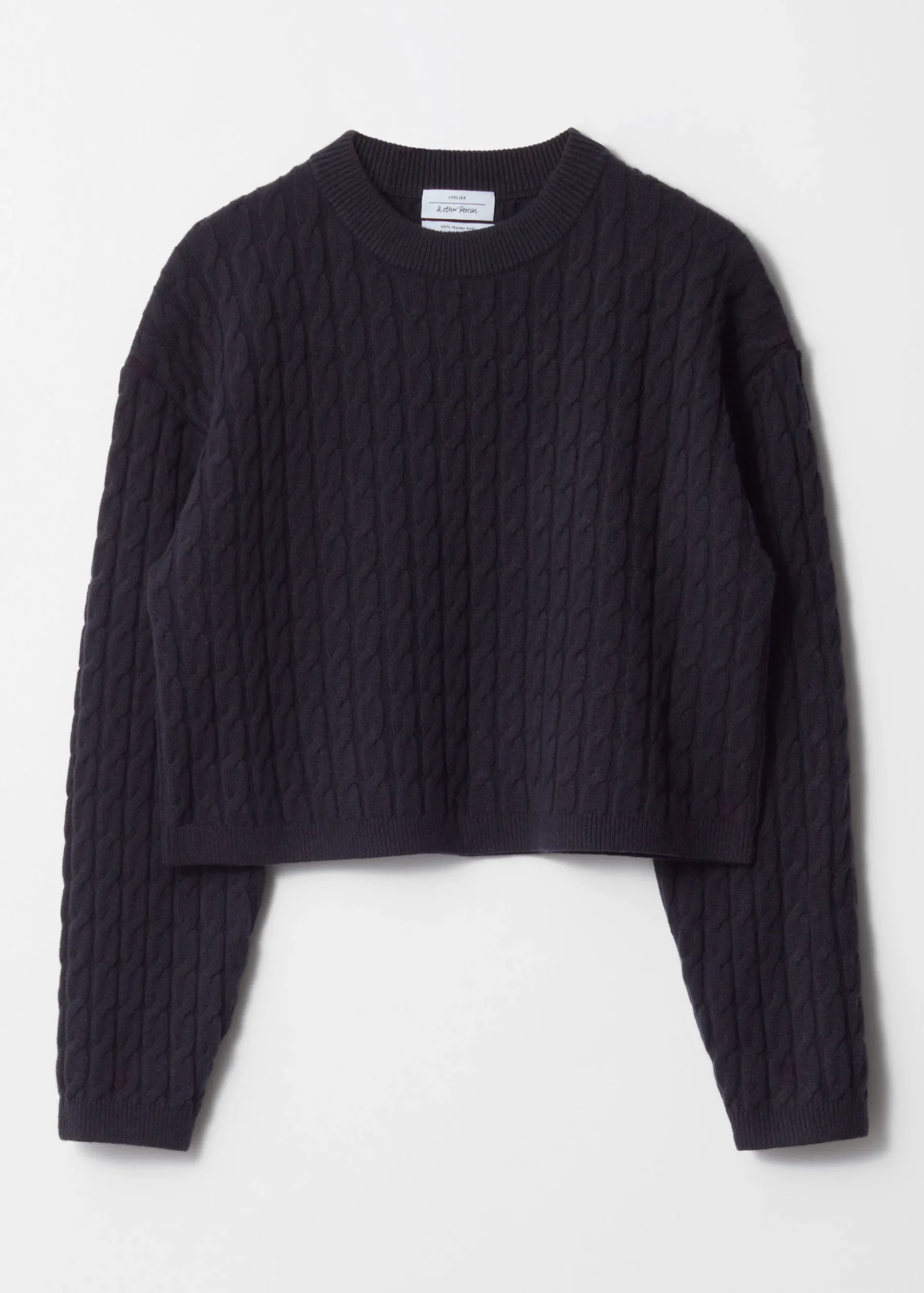 & Other Stories Strickpullover aus Wolle mit Zopfmuster