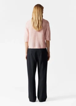 & Other Stories Strick-T-Shirt aus Mohair-Mix