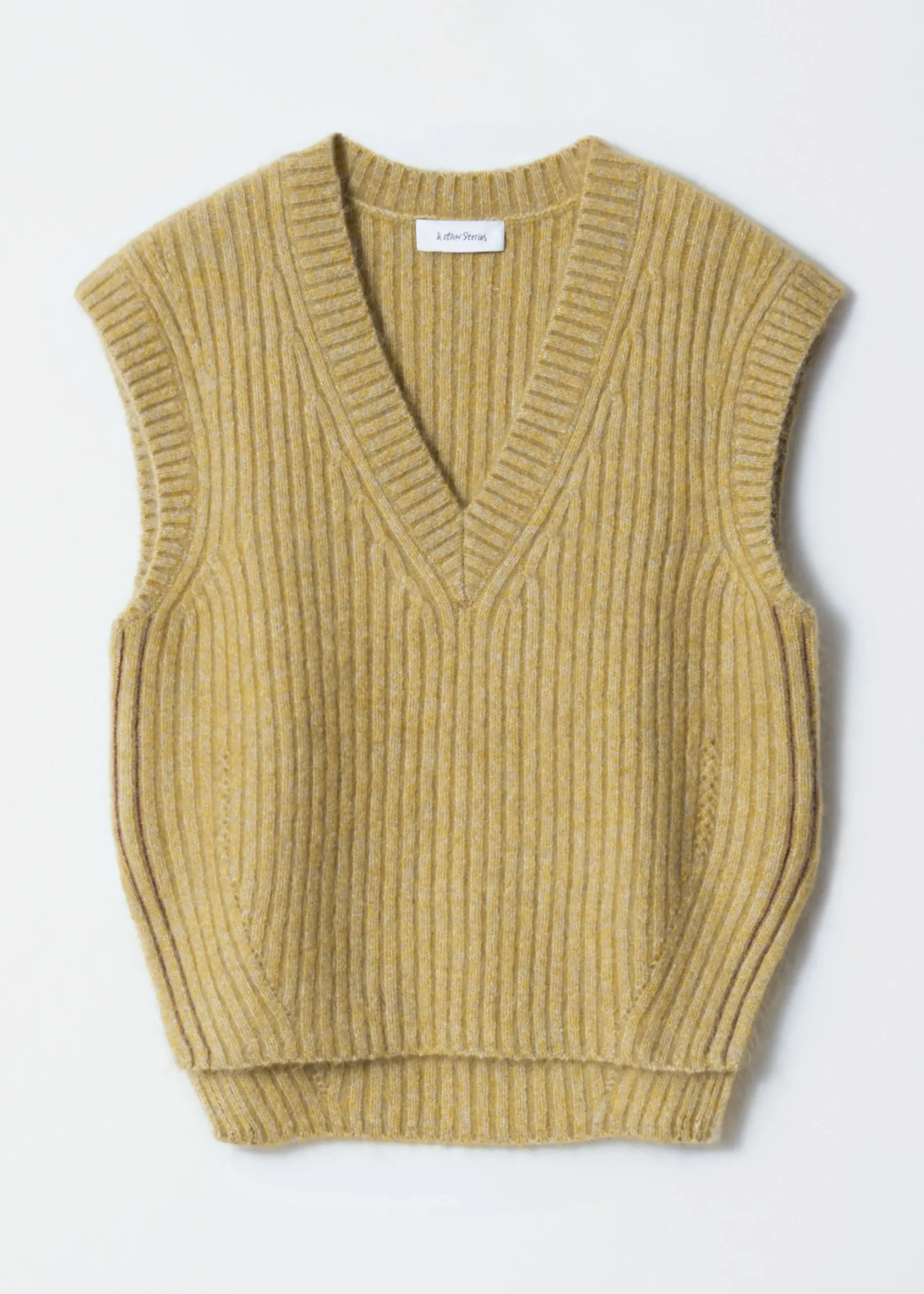 & Other Stories Strickweste mit V-Ausschnitt aus Mohair-Mix