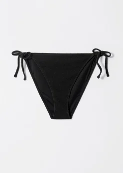 & Other Stories Strukturierte Bikinihose mit Bindedetail