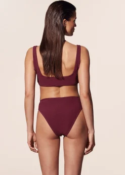 & Other Stories Strukturierte, hoch sitzende Bikinihose