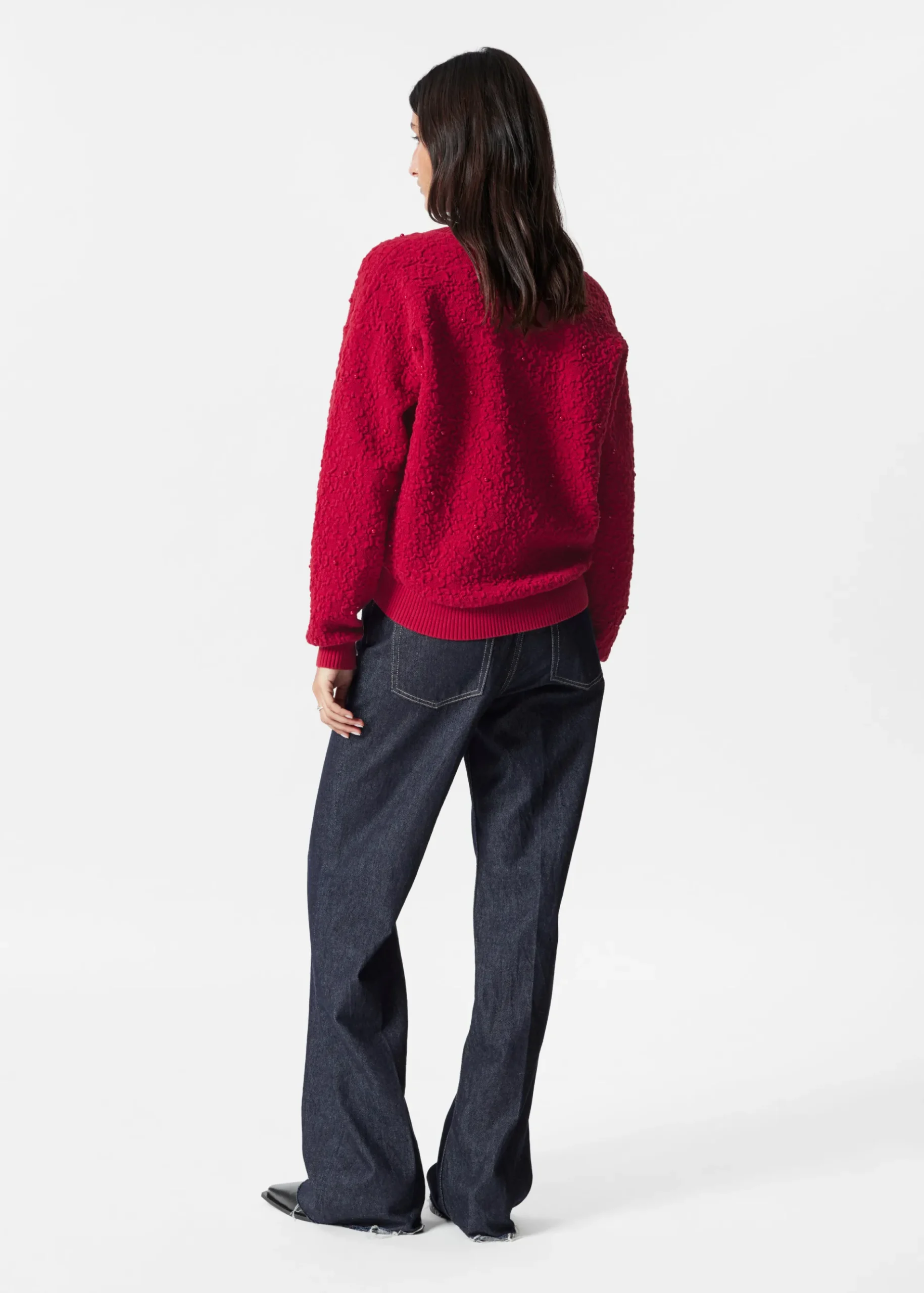 & Other Stories Strukturierter Jacquard-Strickpullover