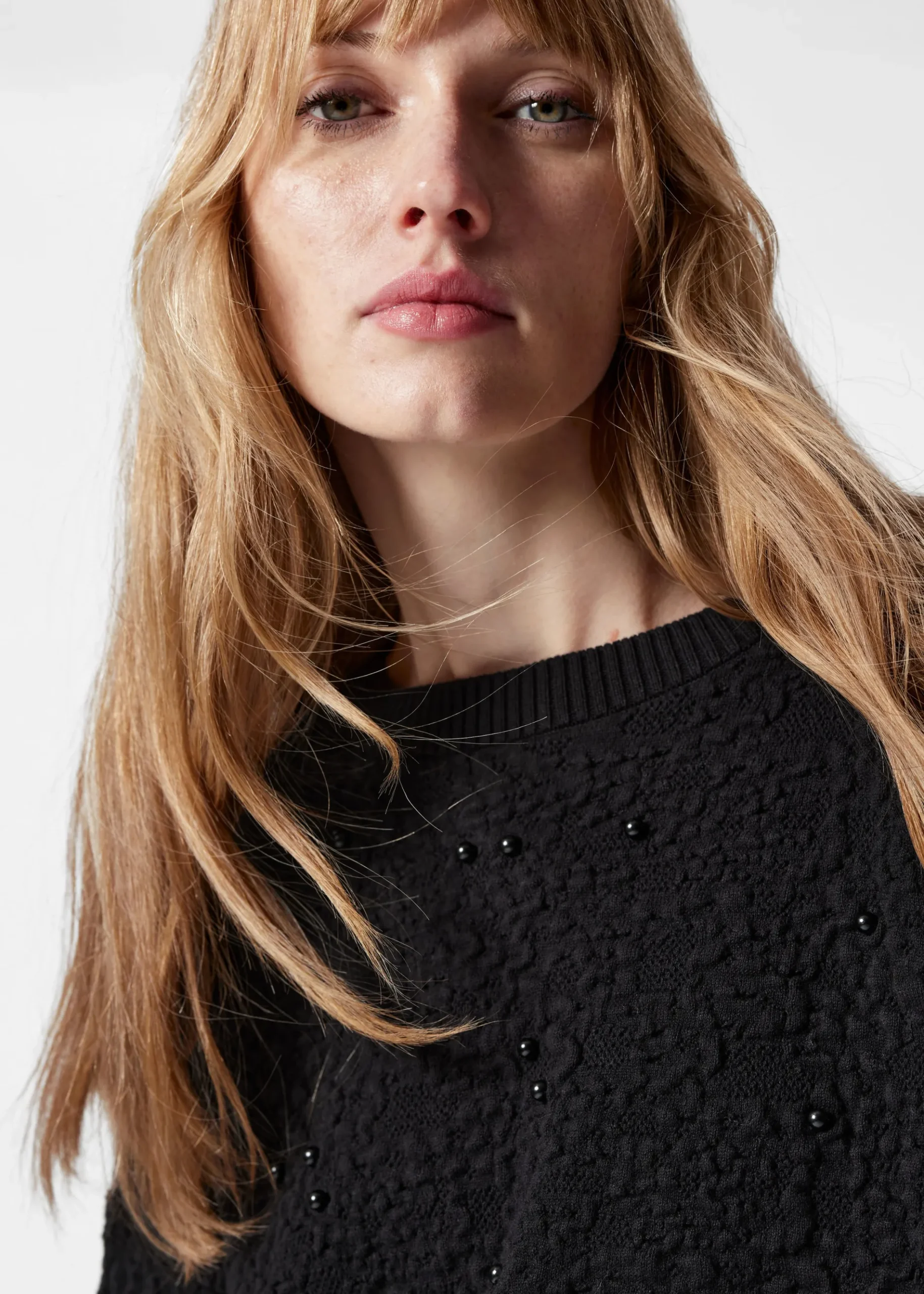 & Other Stories Strukturierter Jacquard-Strickpullover