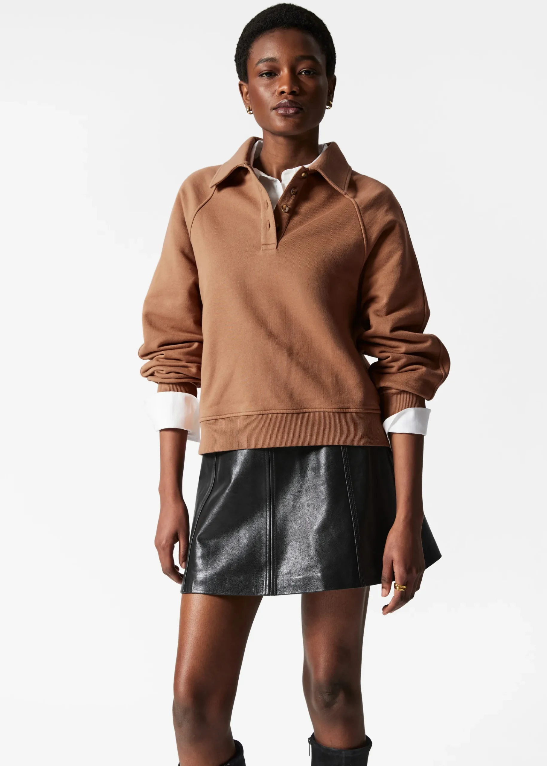 & Other Stories Sweatshirt mit Polokragen
