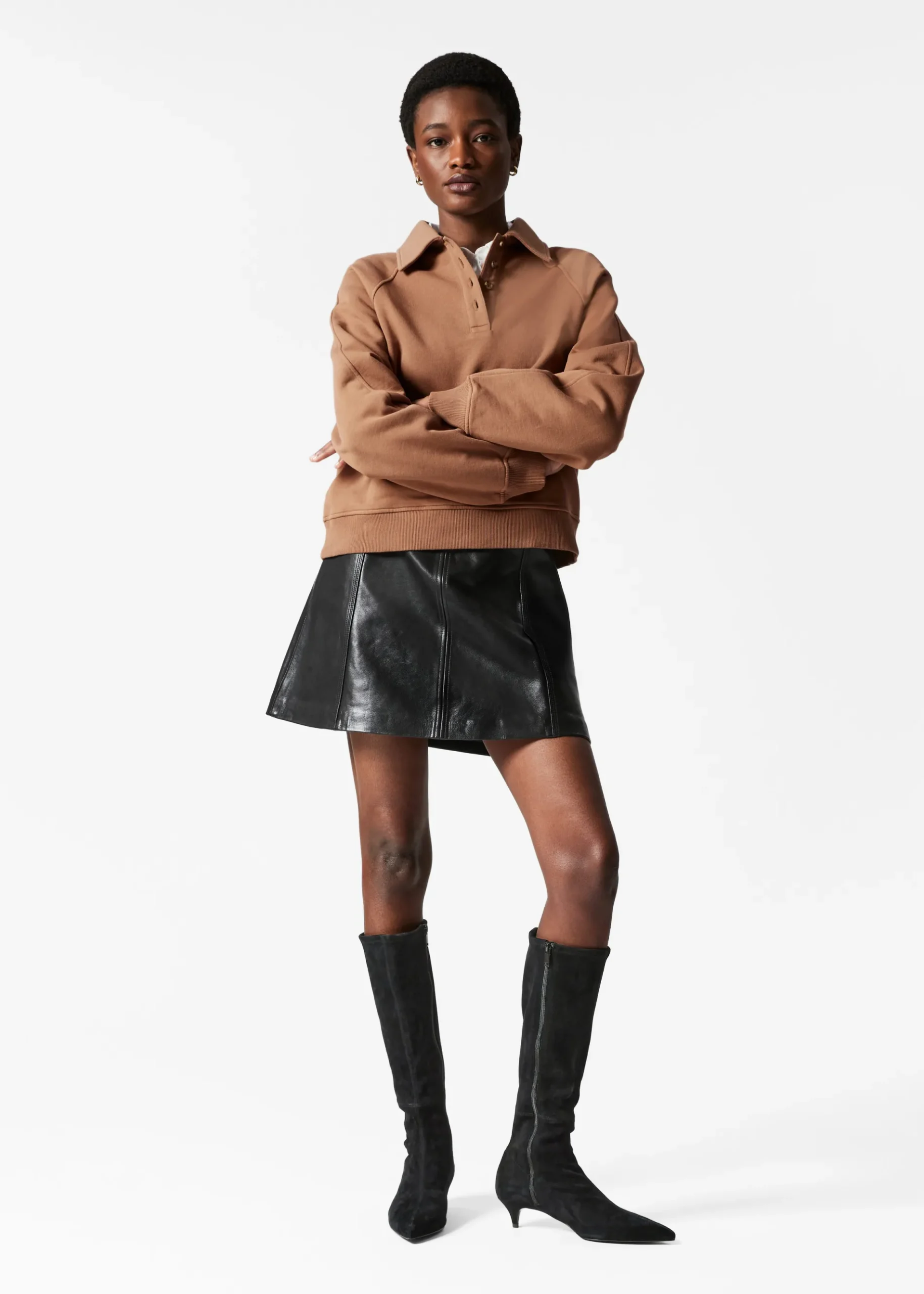 & Other Stories Sweatshirt mit Polokragen