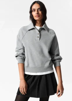 & Other Stories Sweatshirt mit Polokragen