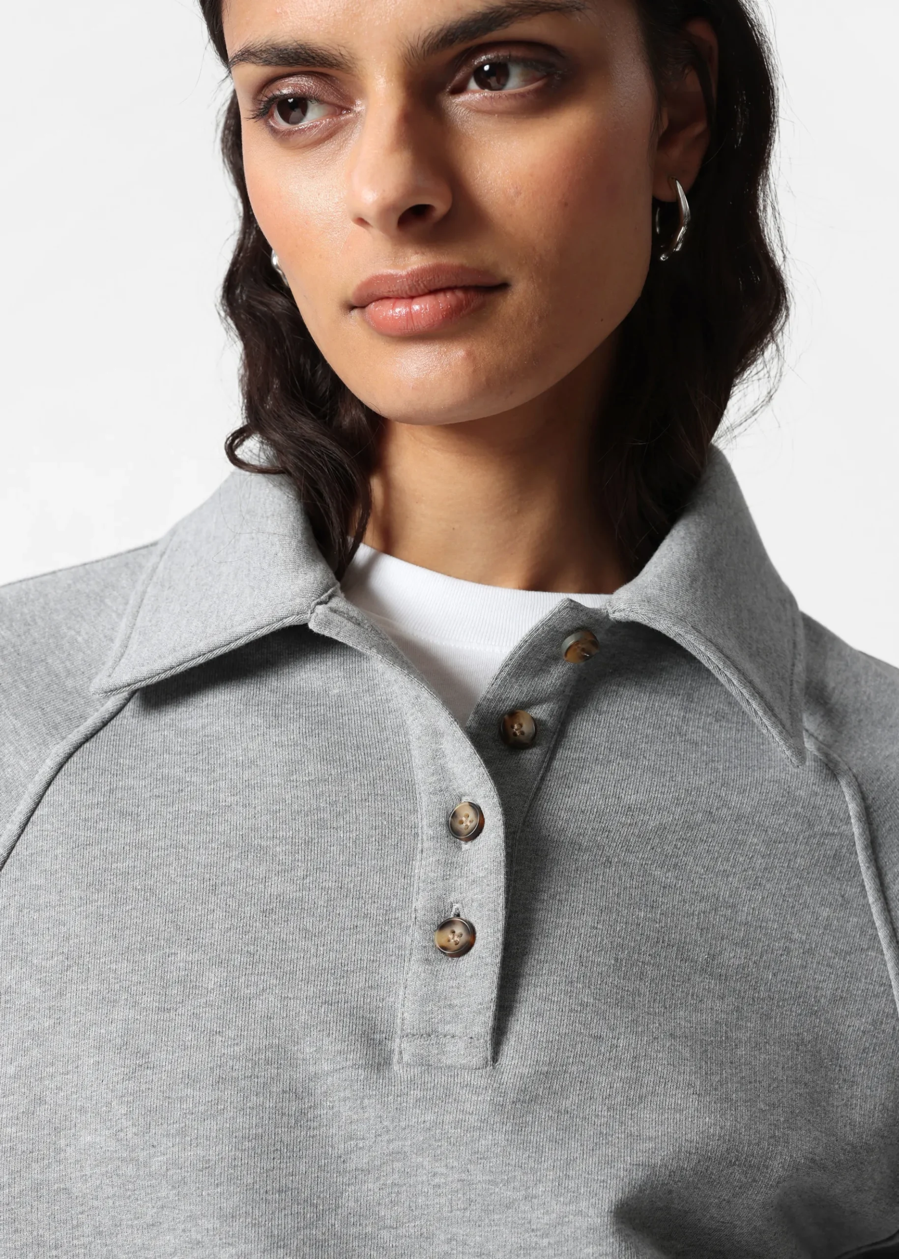 & Other Stories Sweatshirt mit Polokragen